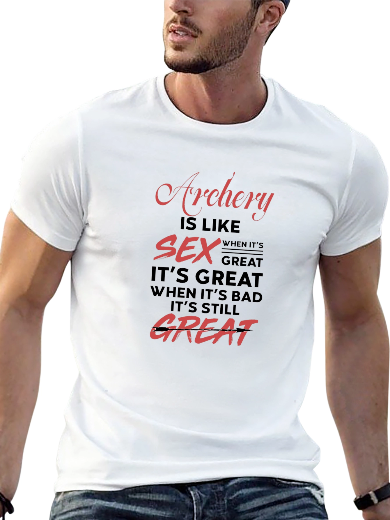 Archery & Sex Funny Graphic T-Shirt