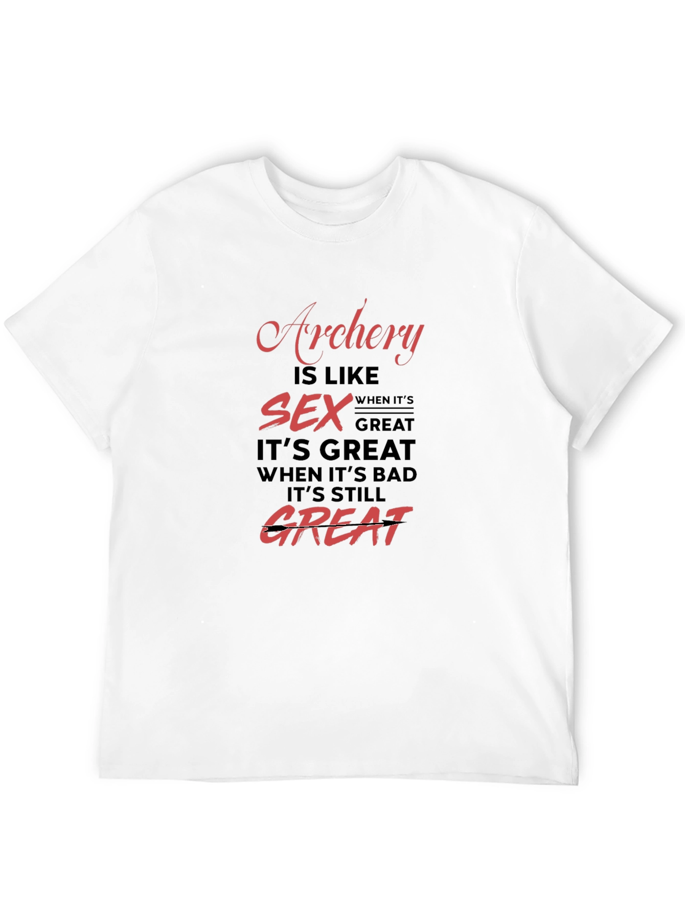 Archery & Sex Funny Graphic T-Shirt