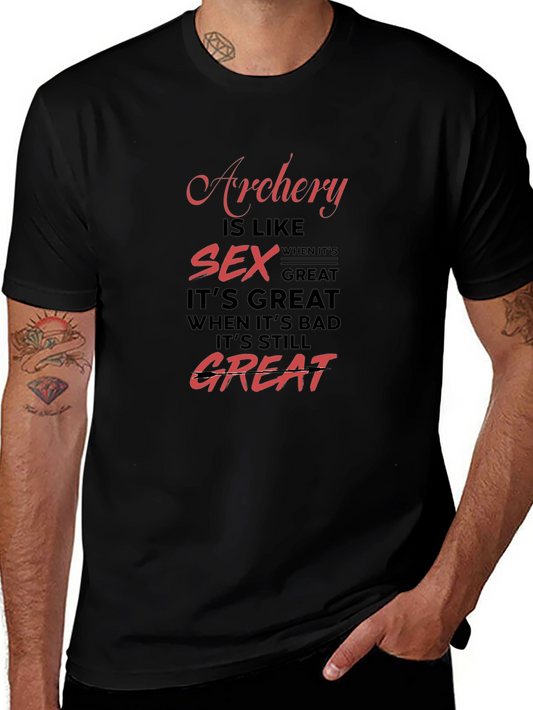 Archery & Sex Funny Graphic T-Shirt
