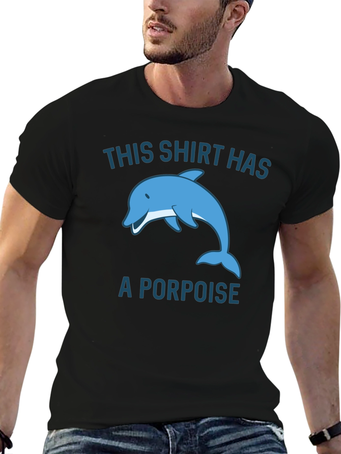 Funny Porpoise Graphic T-Shirt
