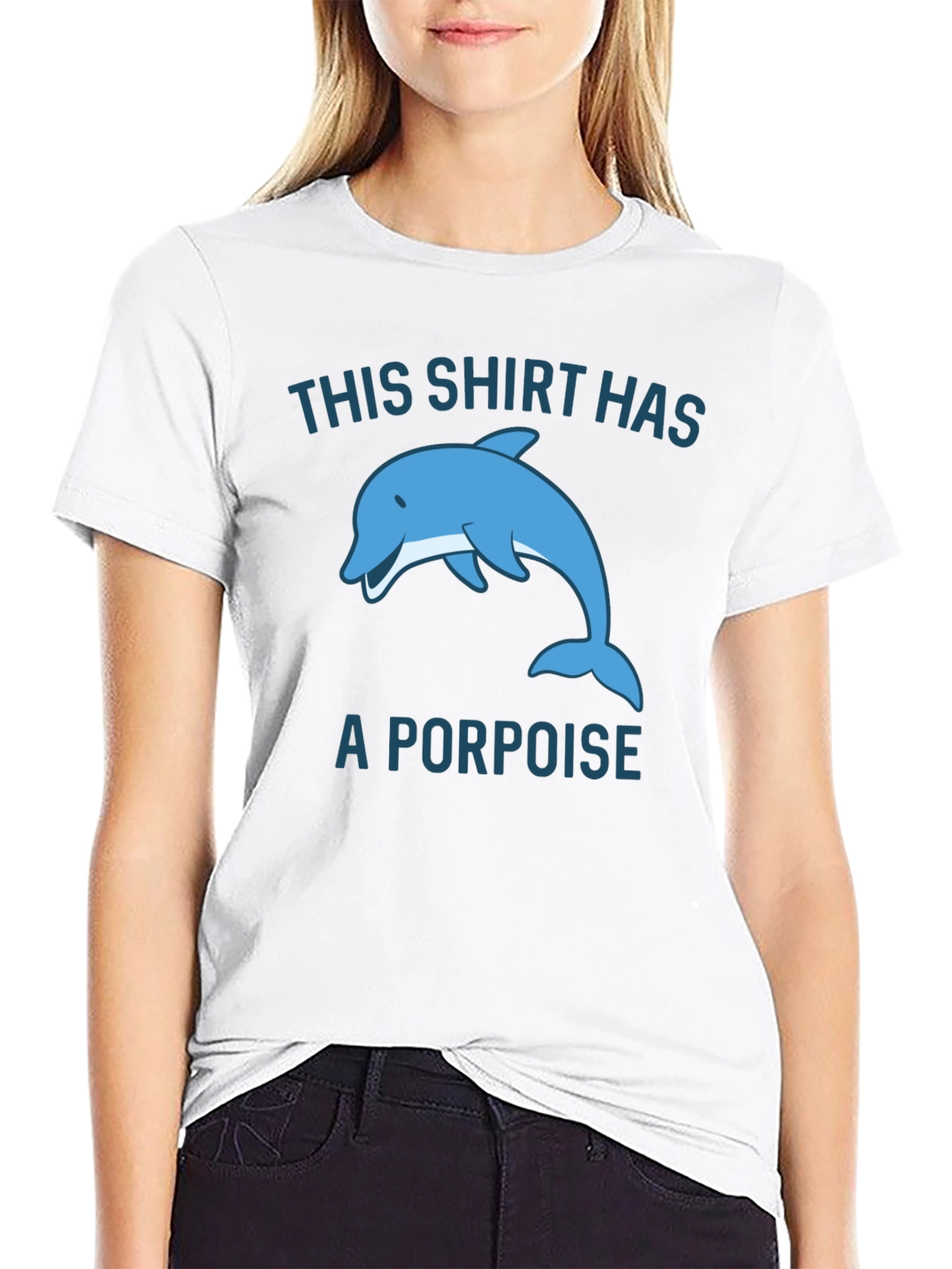 Funny Porpoise Graphic T-Shirt