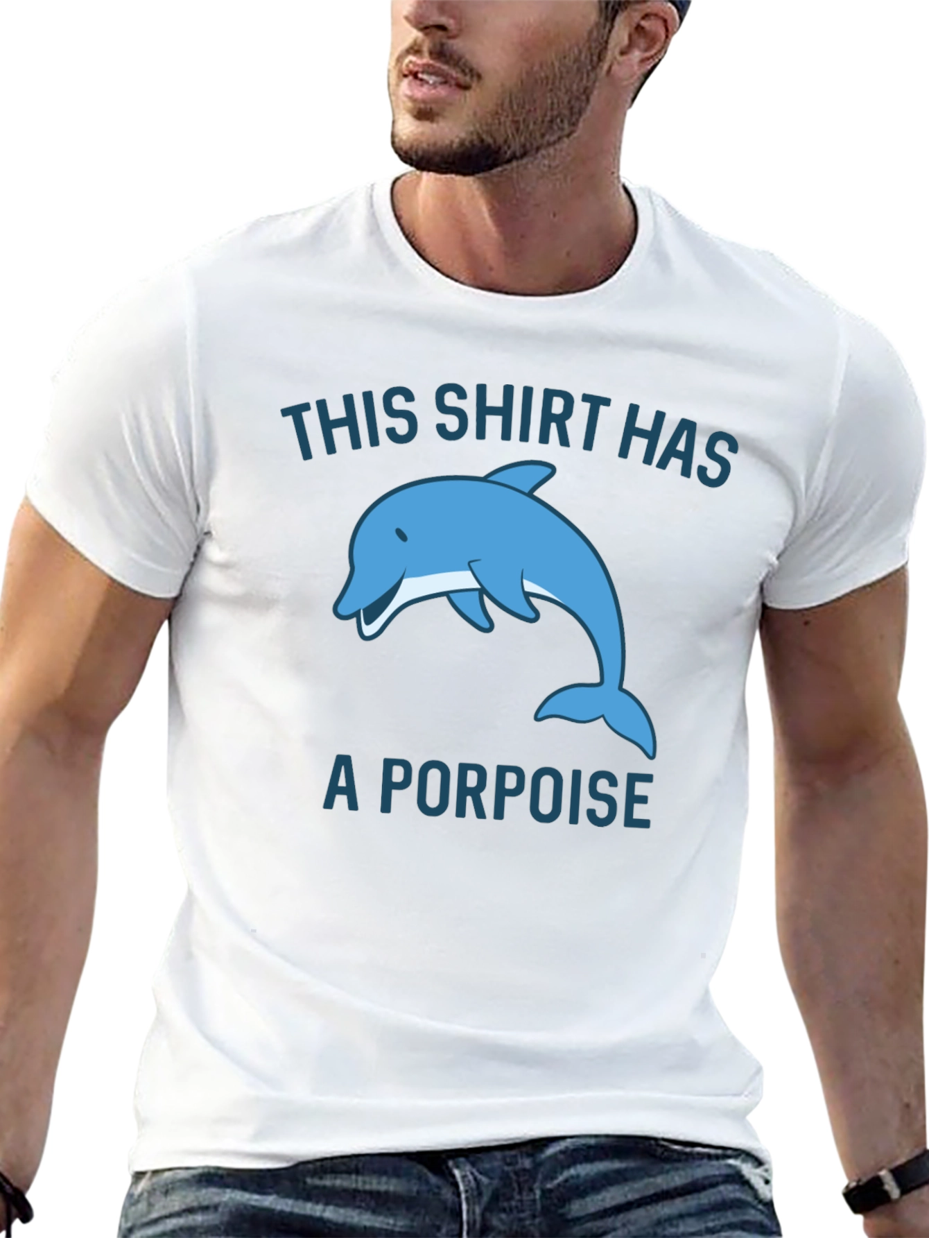 Funny Porpoise Graphic T-Shirt
