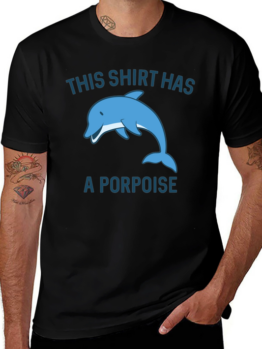 Funny Porpoise Graphic T-Shirt
