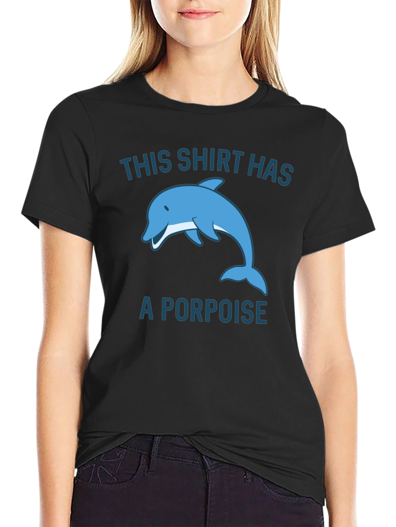 Funny Porpoise Graphic T-Shirt