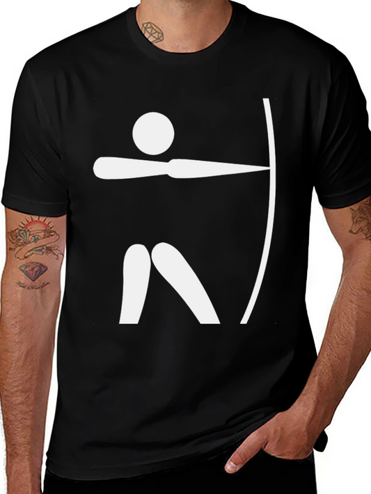 Archery Graphic Tee - Black Cotton T-Shirt