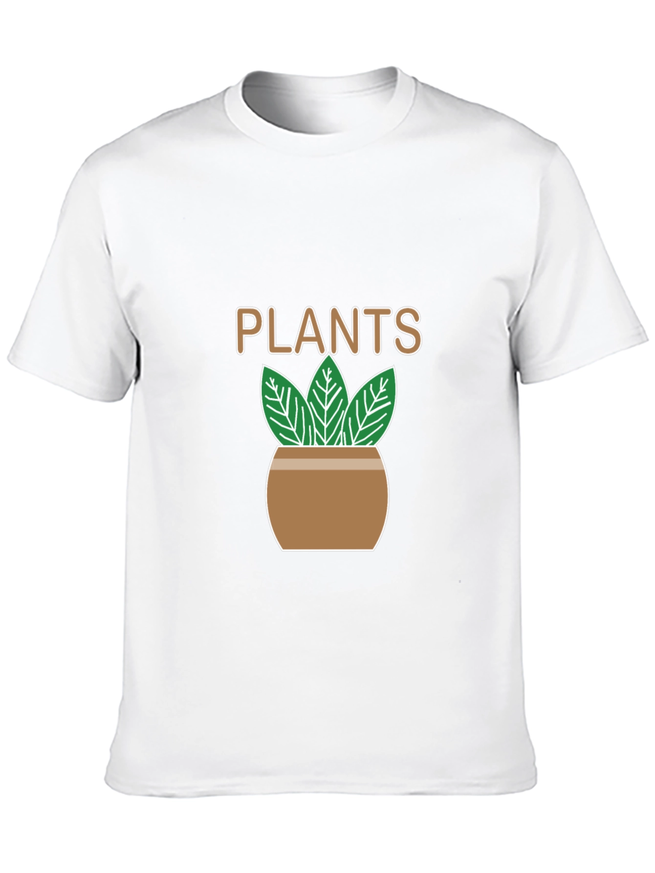 Plants Graphic T-Shirt - Black Casual Tee