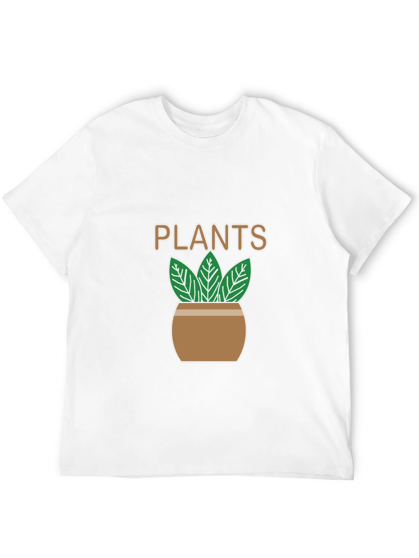 Plants Graphic T-Shirt - Black Casual Tee