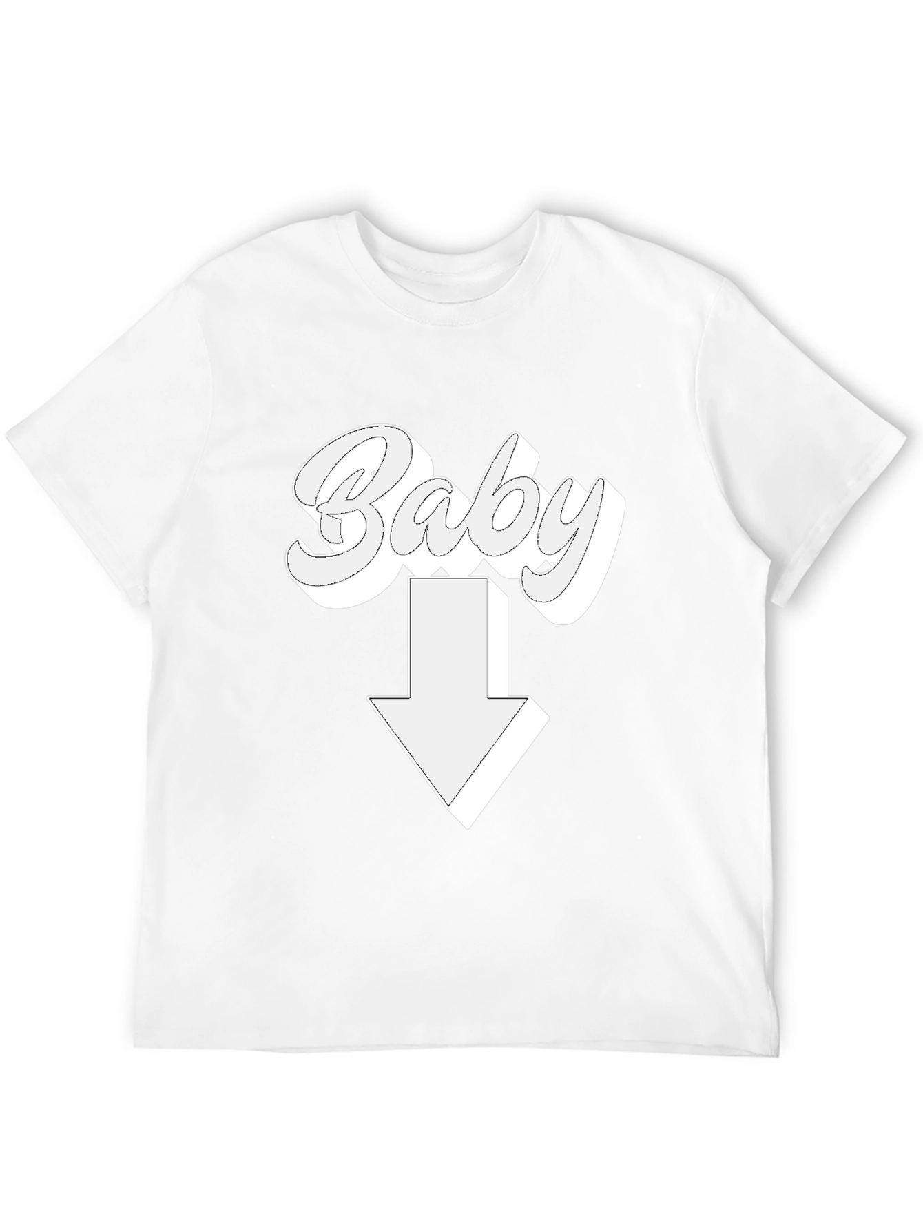 Baby Down Arrow T-Shirt - Novelty Design