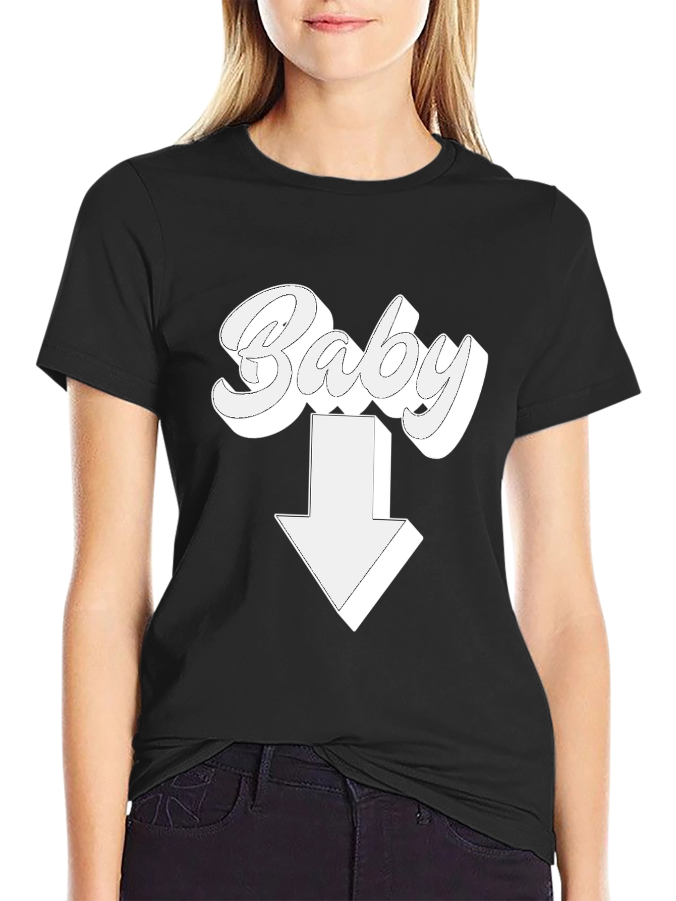 Baby Down Arrow T-Shirt - Novelty Design