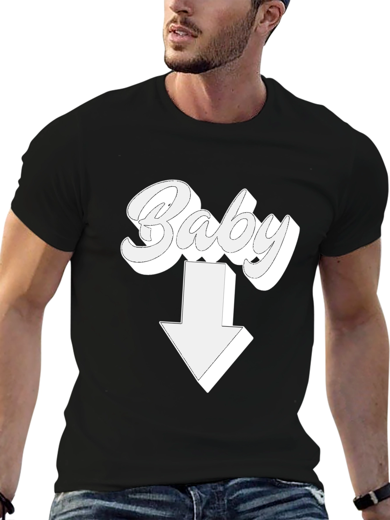 Baby Down Arrow T-Shirt - Novelty Design