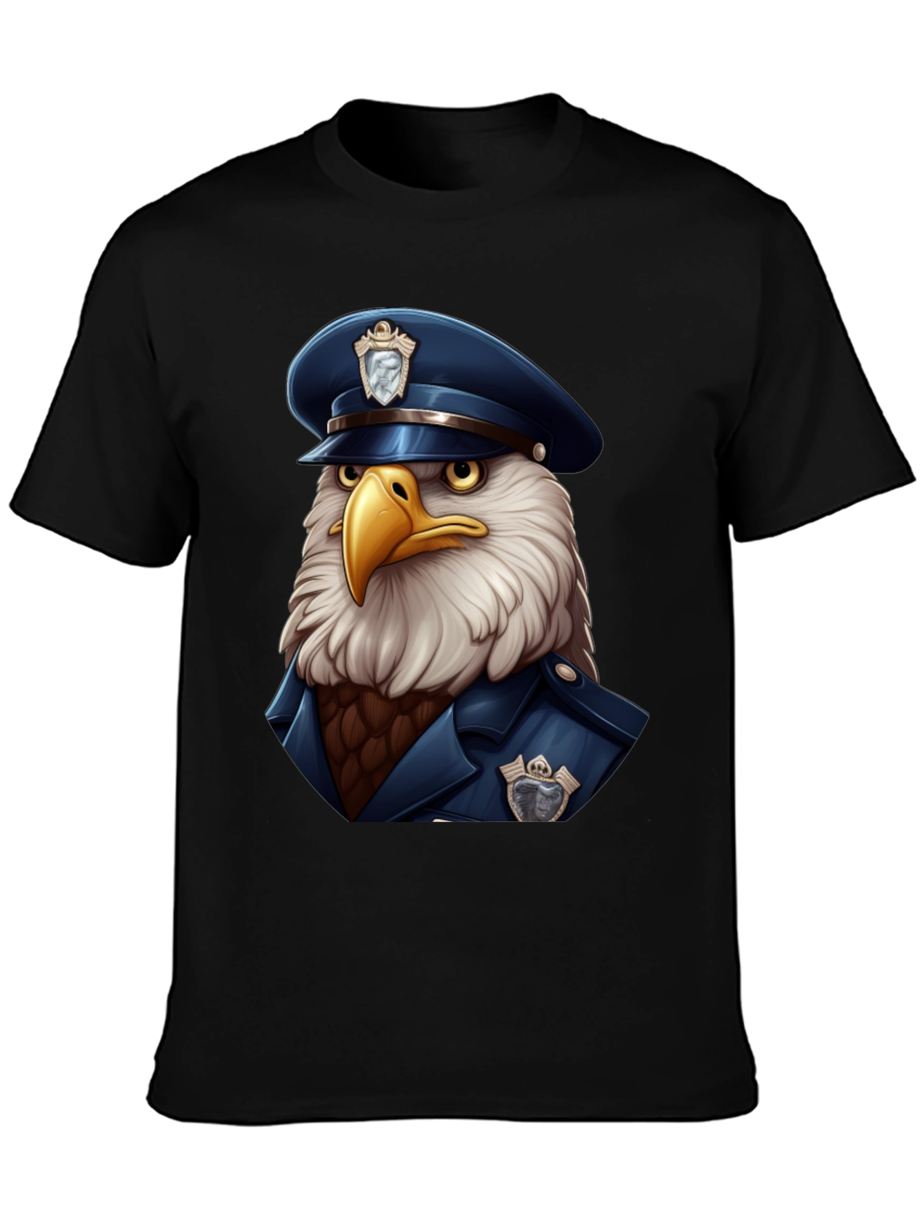 Eagle Police Cartoon T-Shirt