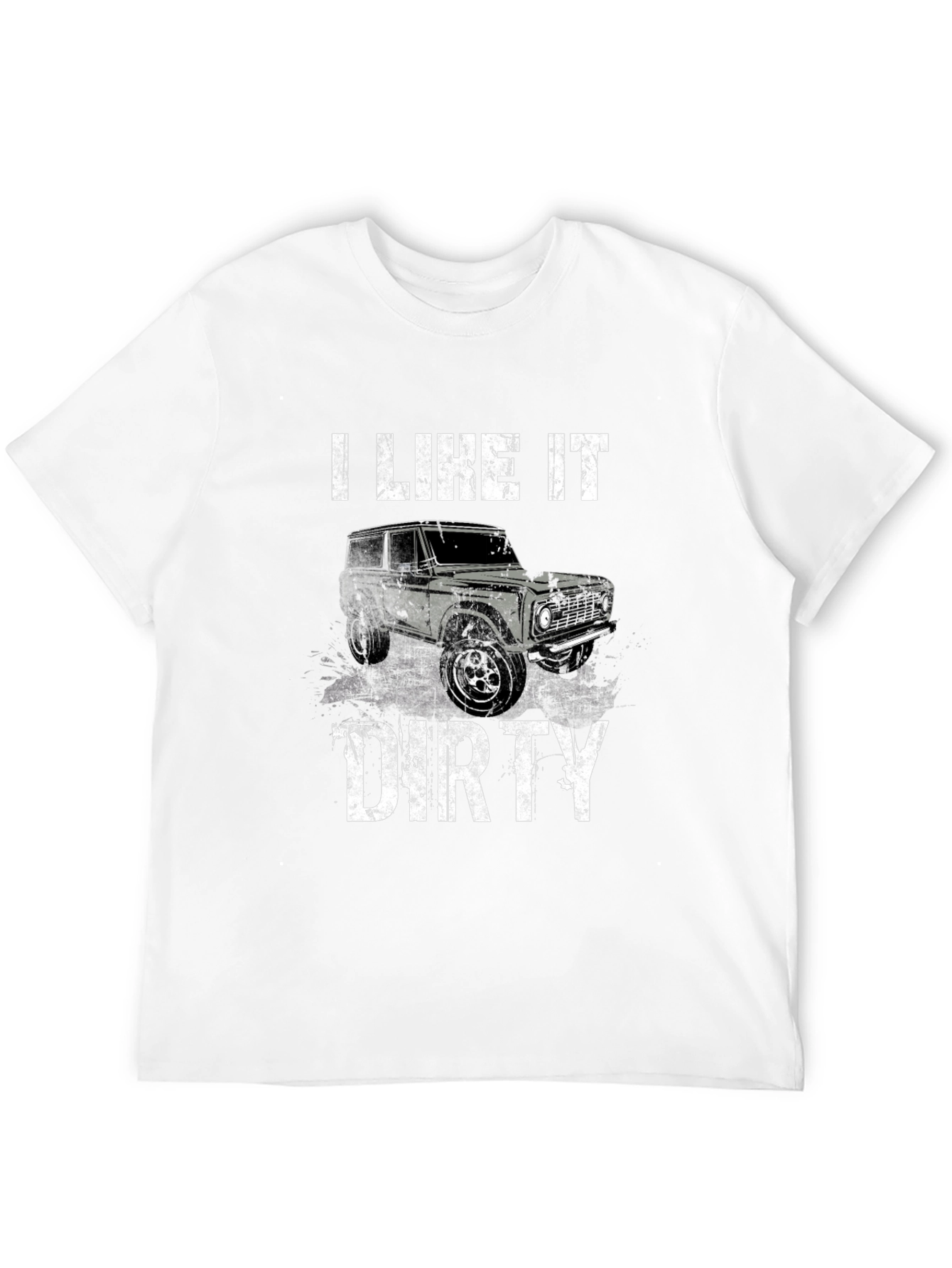 I Like It Dirty Truck Graphic Tee - Black