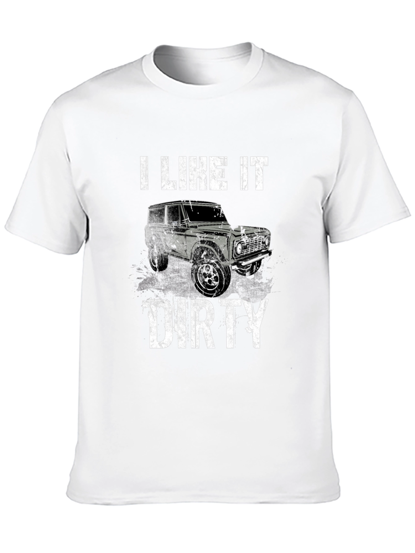 I Like It Dirty Truck Graphic Tee - Black
