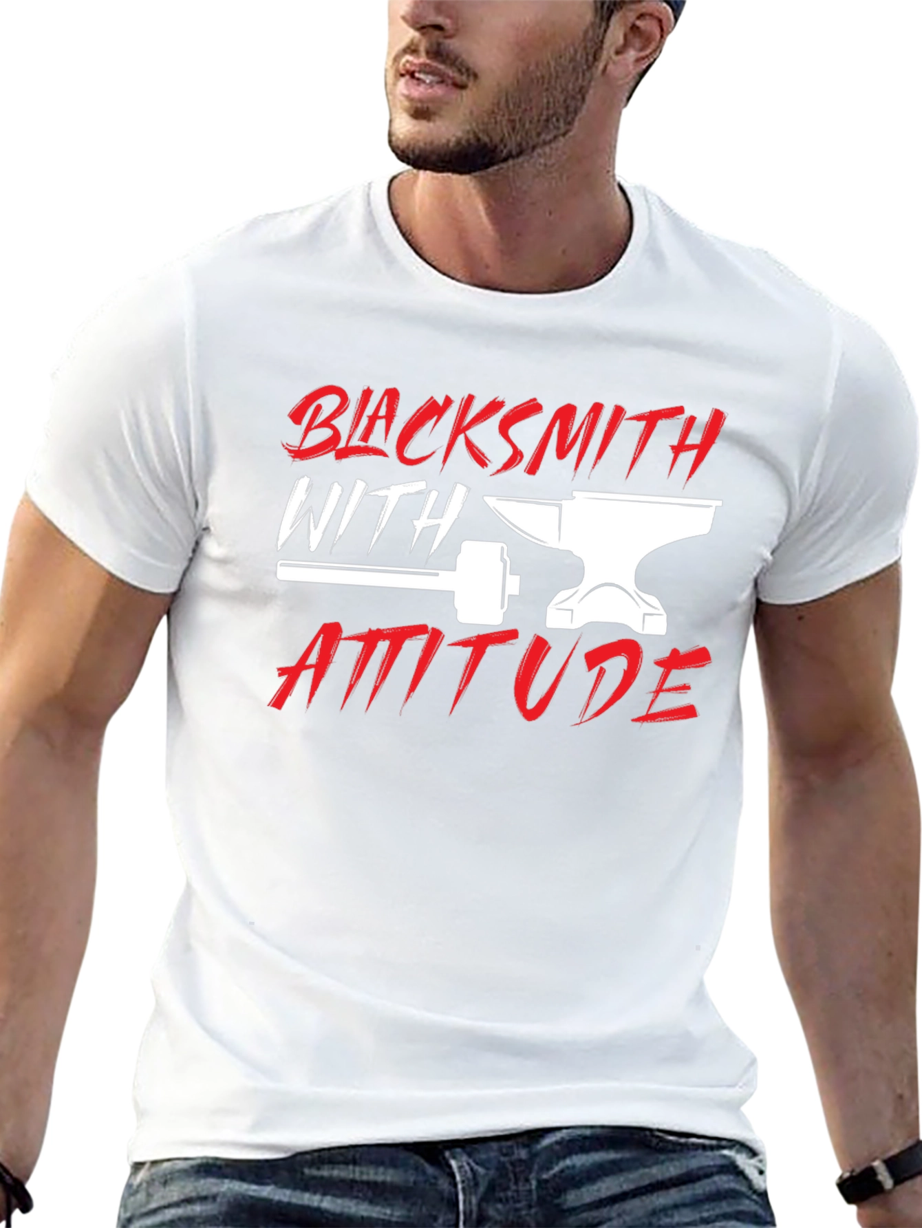 Blacksmith with Attitude Graphic T-Shirt