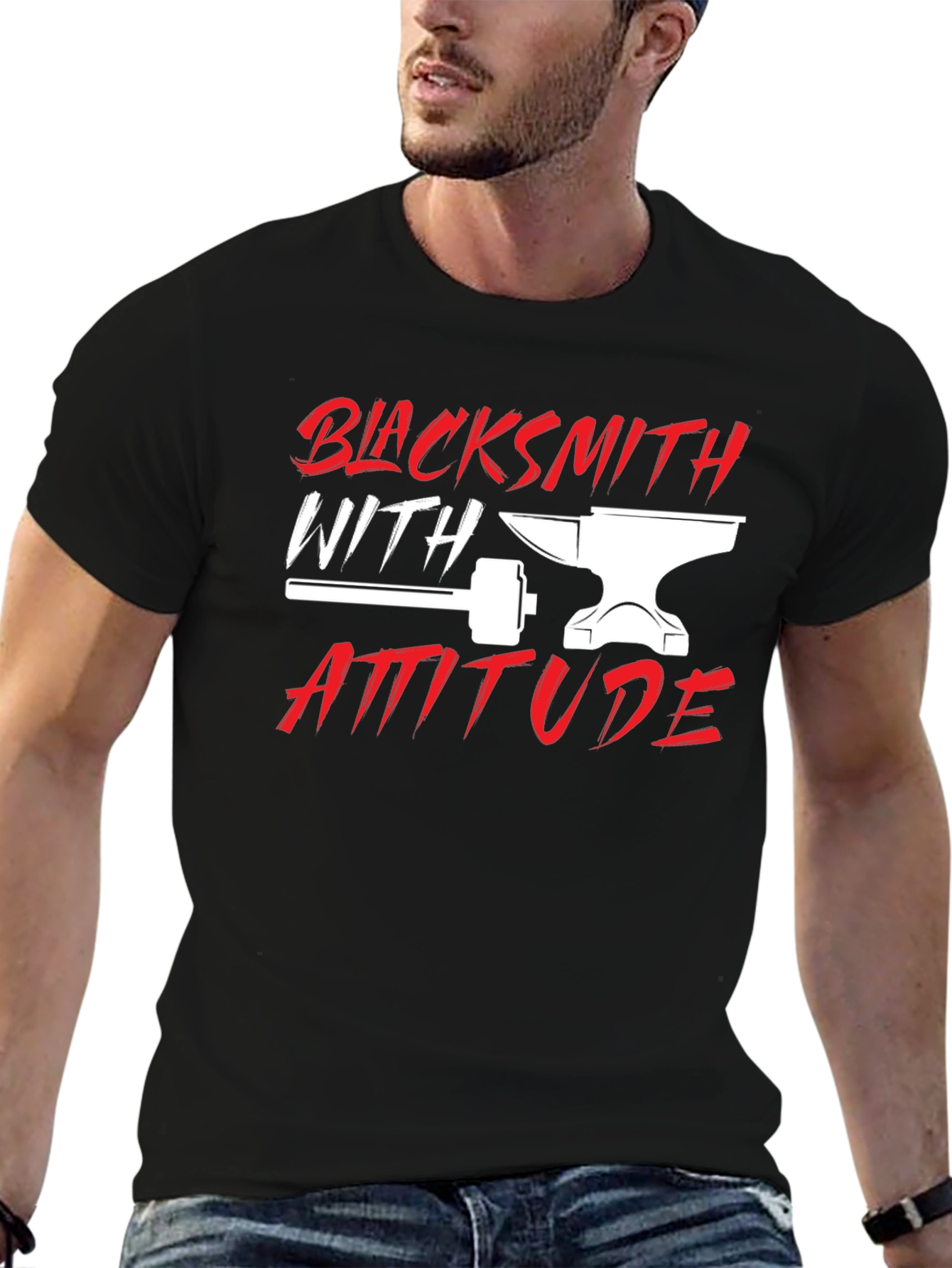 Blacksmith with Attitude Graphic T-Shirt
