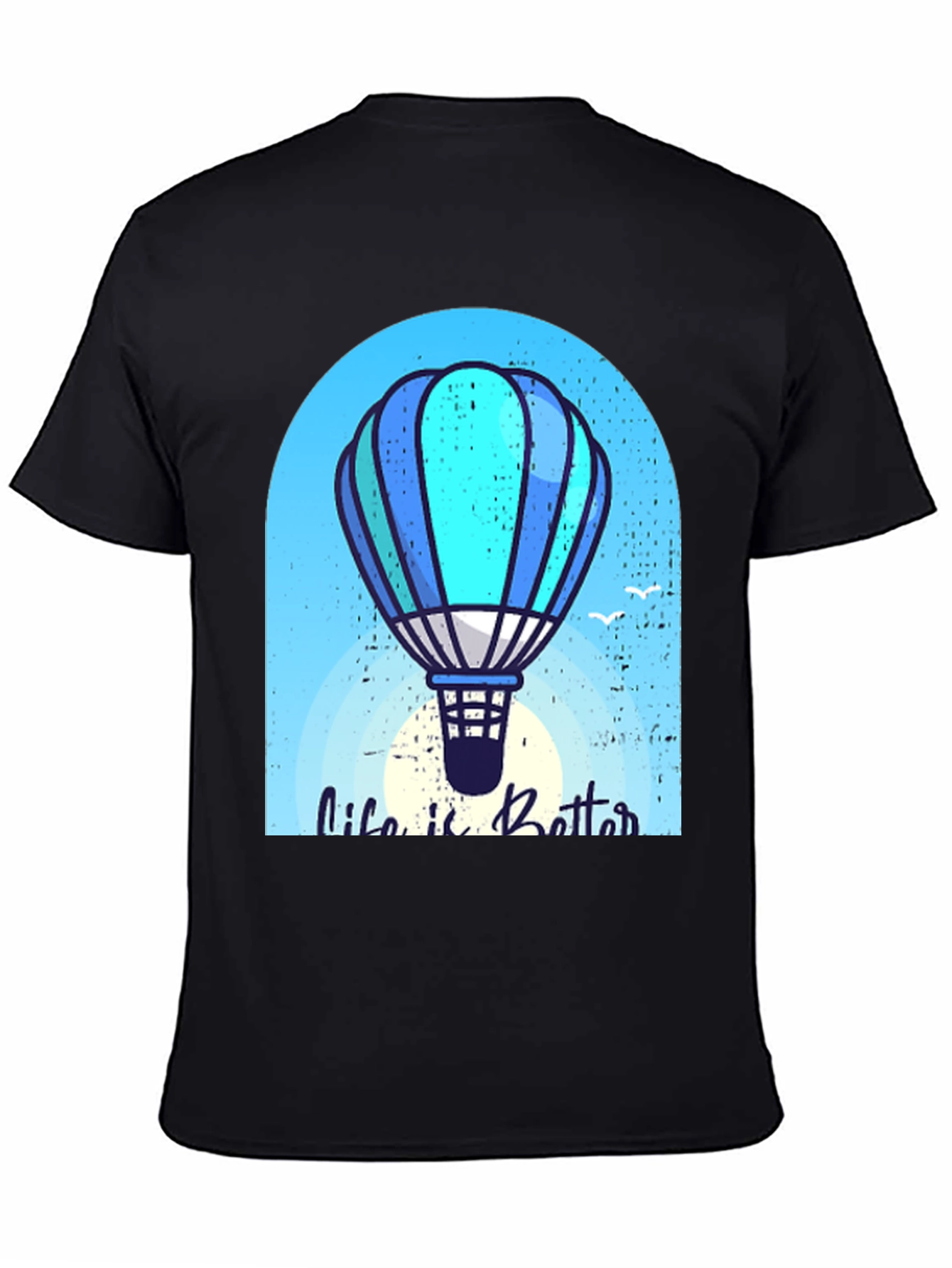 Life is Better Hot Air Balloon Graphic Tee