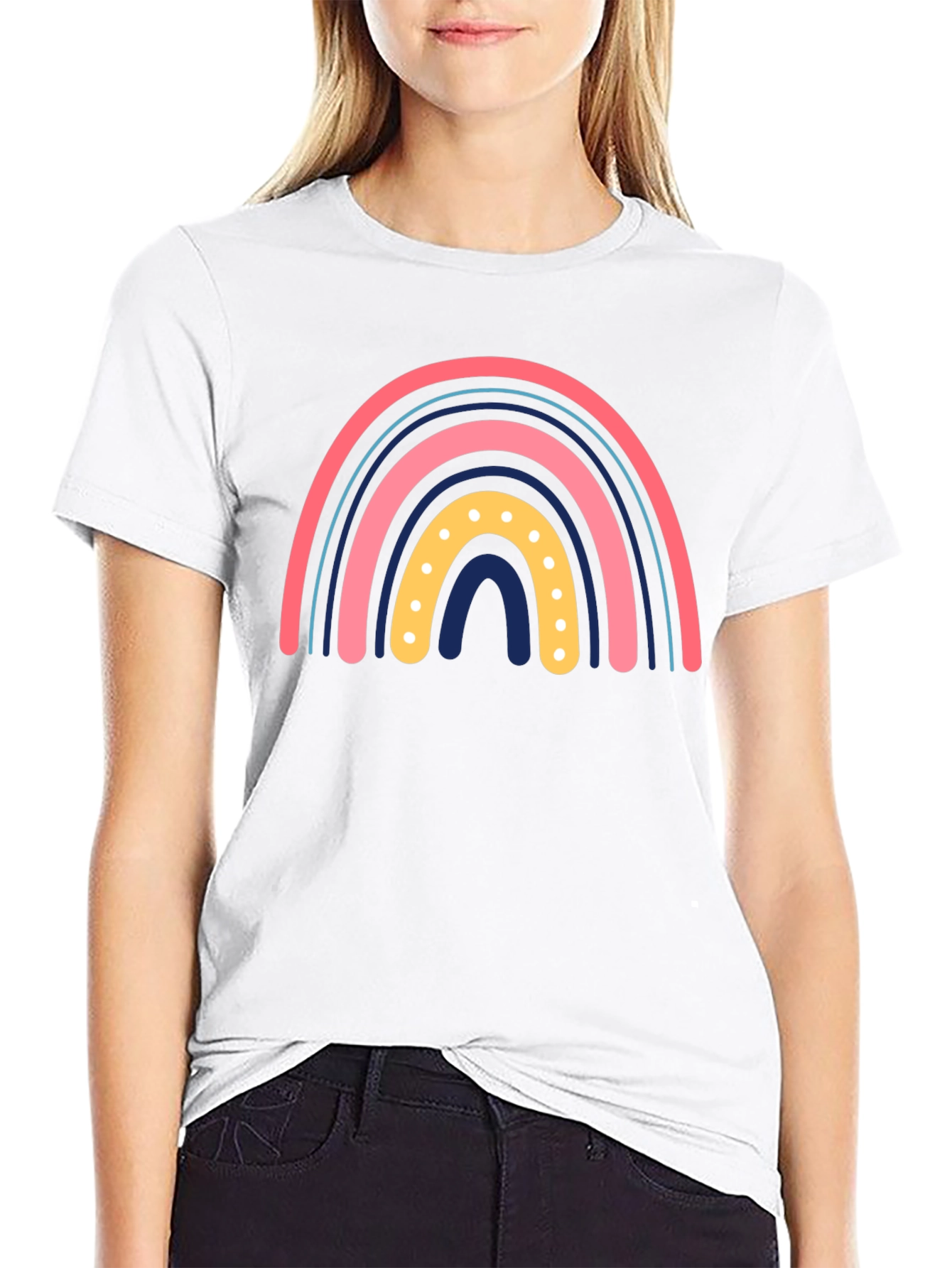 Rainbow Graphic Print Tee
