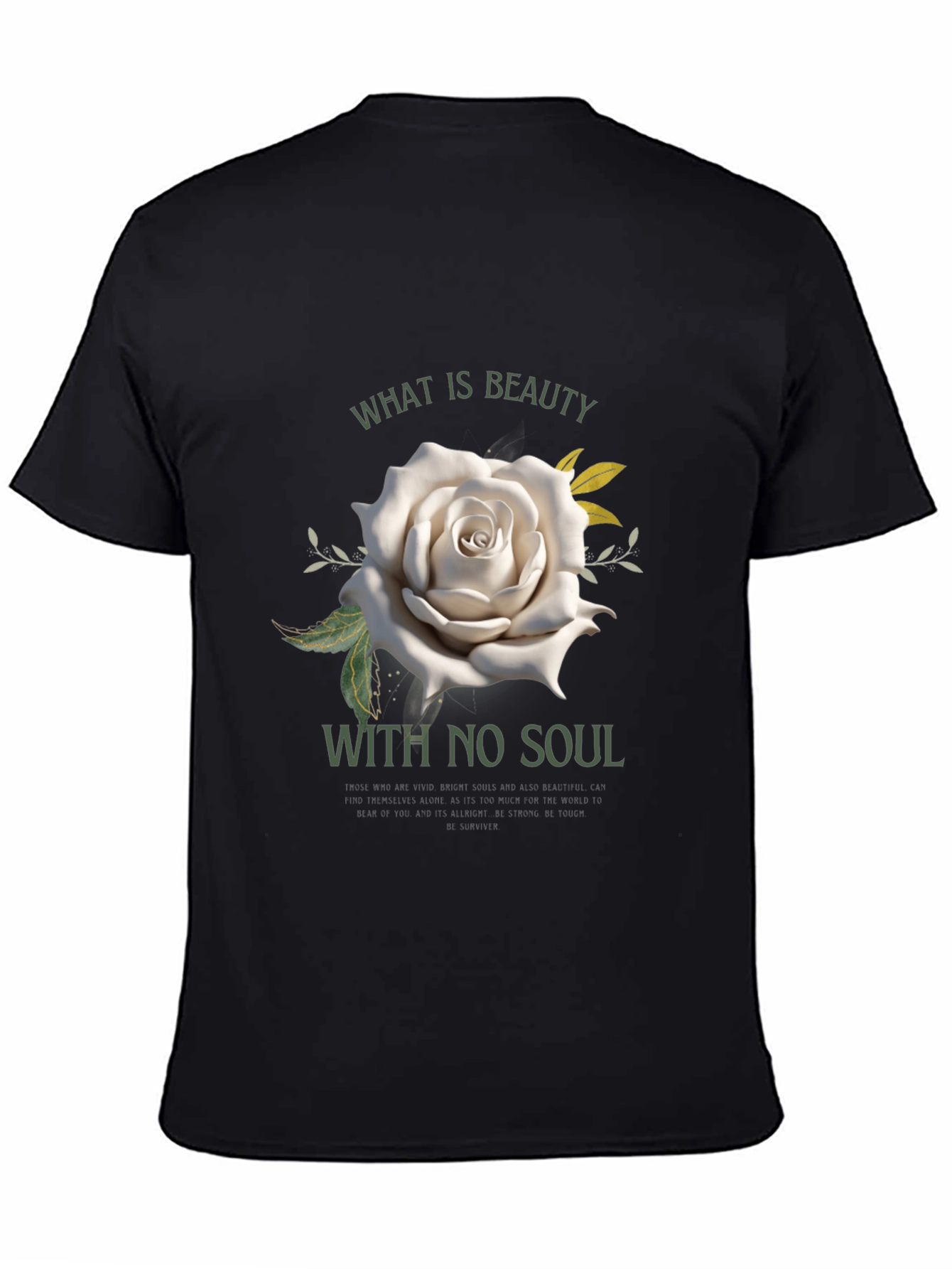 Beauty with No Soul Black T-Shirt