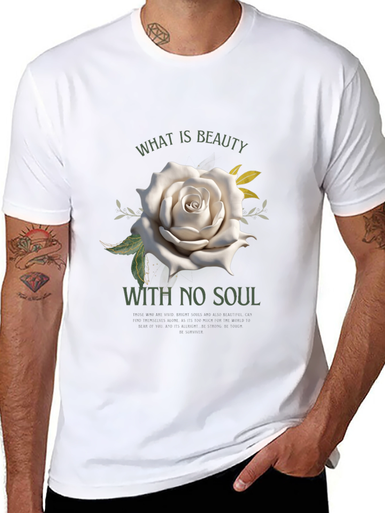 Beauty with No Soul Black T-Shirt