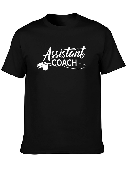 Assistant Coach T-Shirt - Black Whistle Tee
