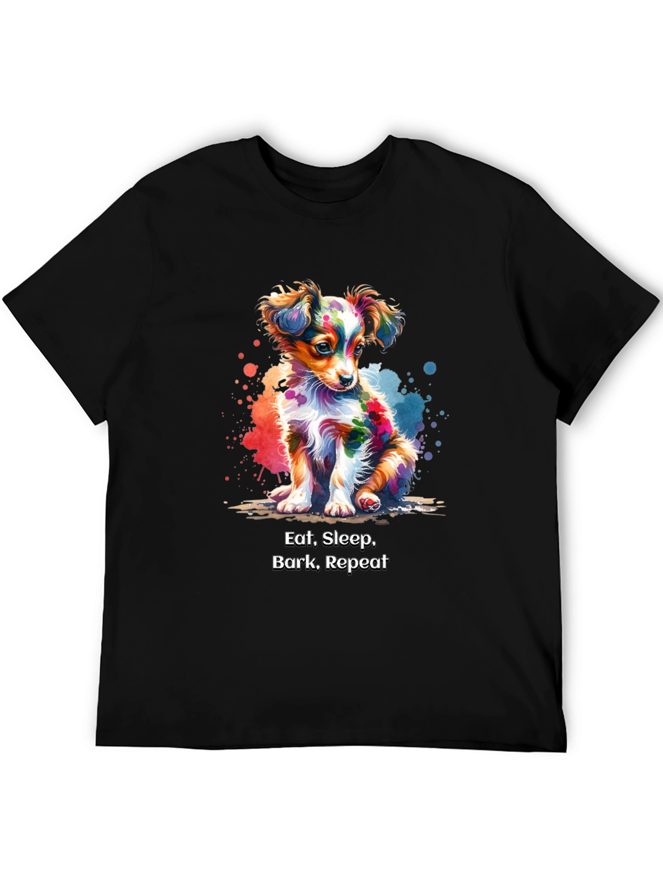 Eat Sleep Bark Repeat Dog T-Shirt