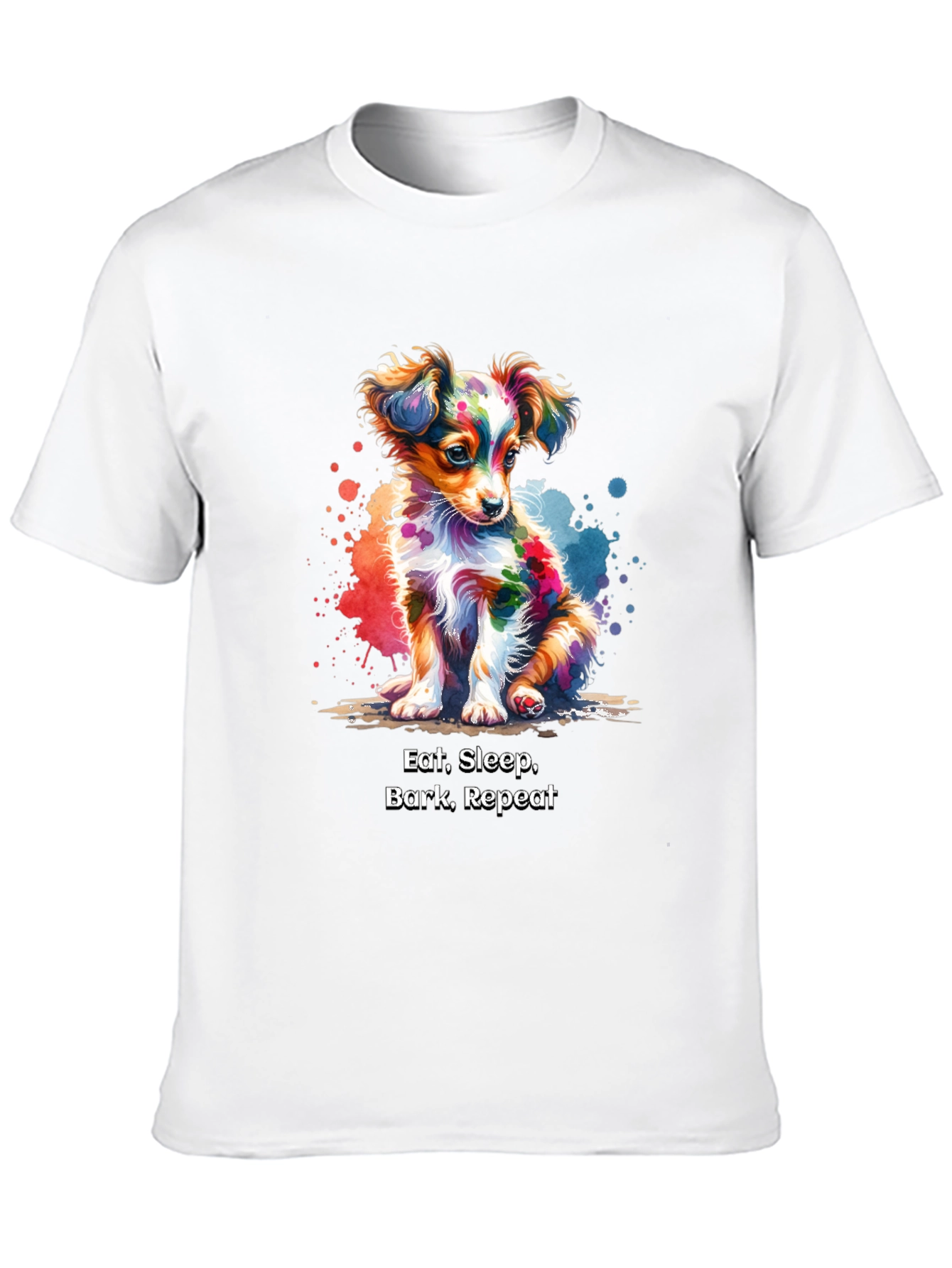 Eat Sleep Bark Repeat Dog T-Shirt