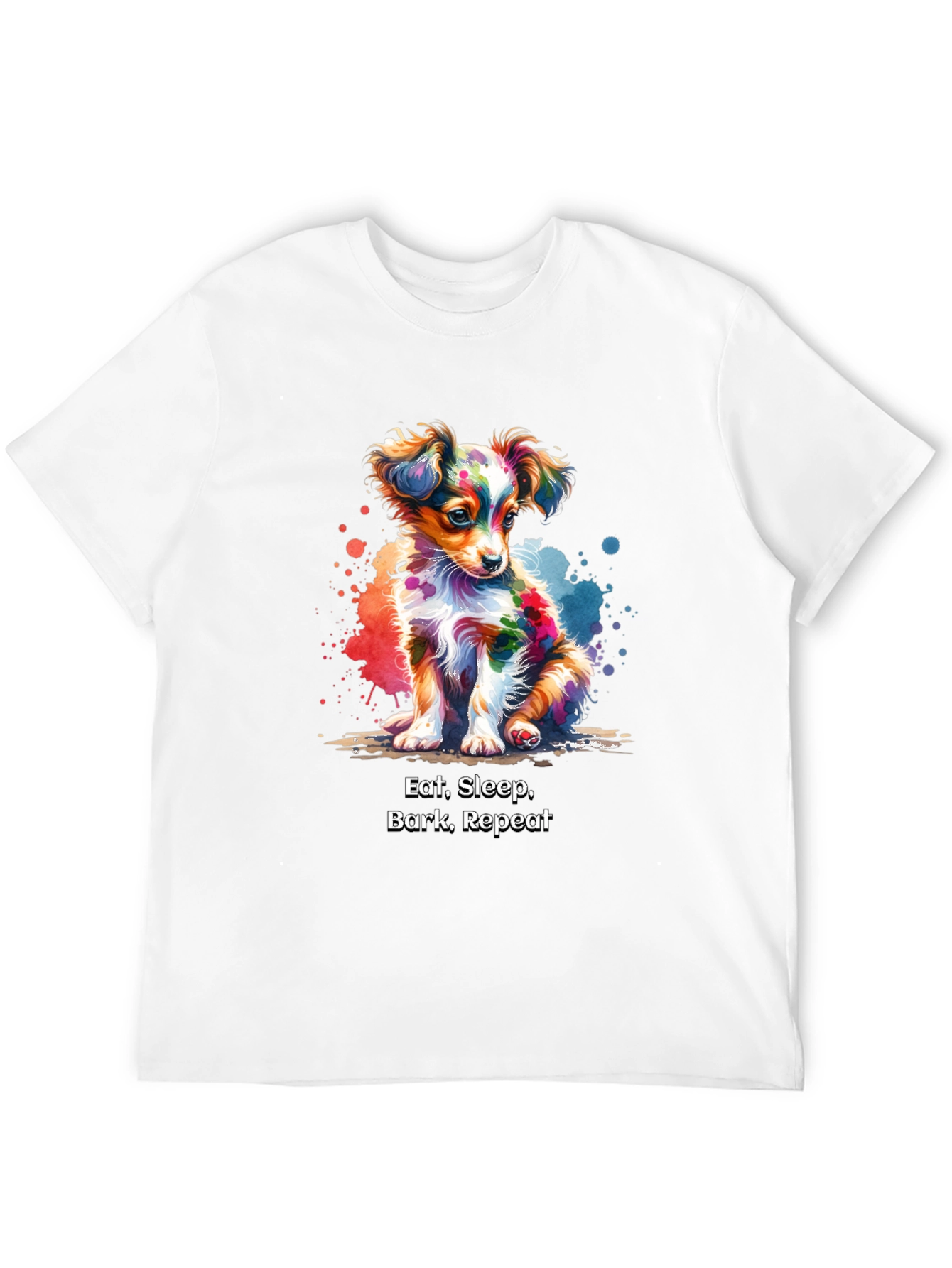 Eat Sleep Bark Repeat Dog T-Shirt