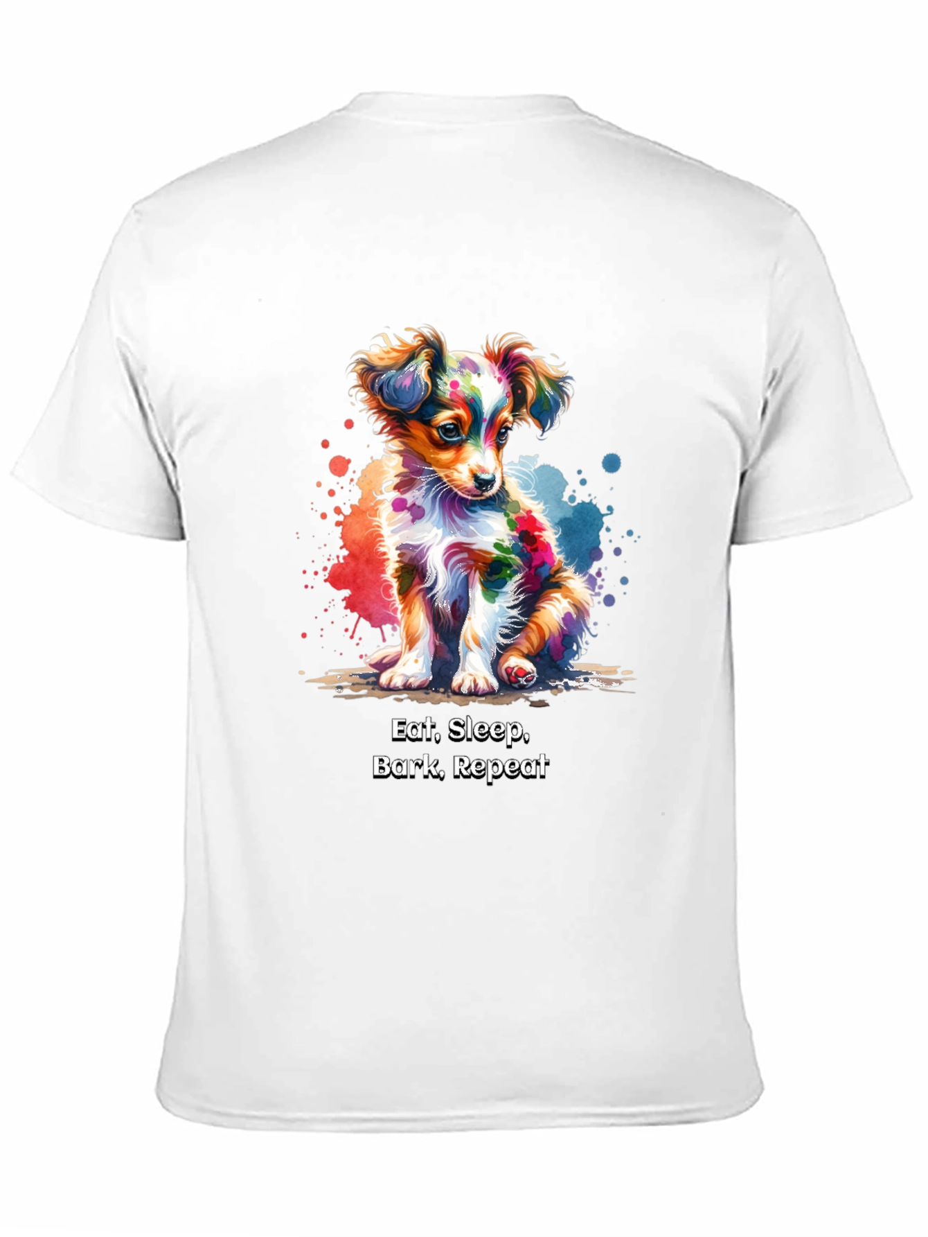 Eat Sleep Bark Repeat Dog T-Shirt