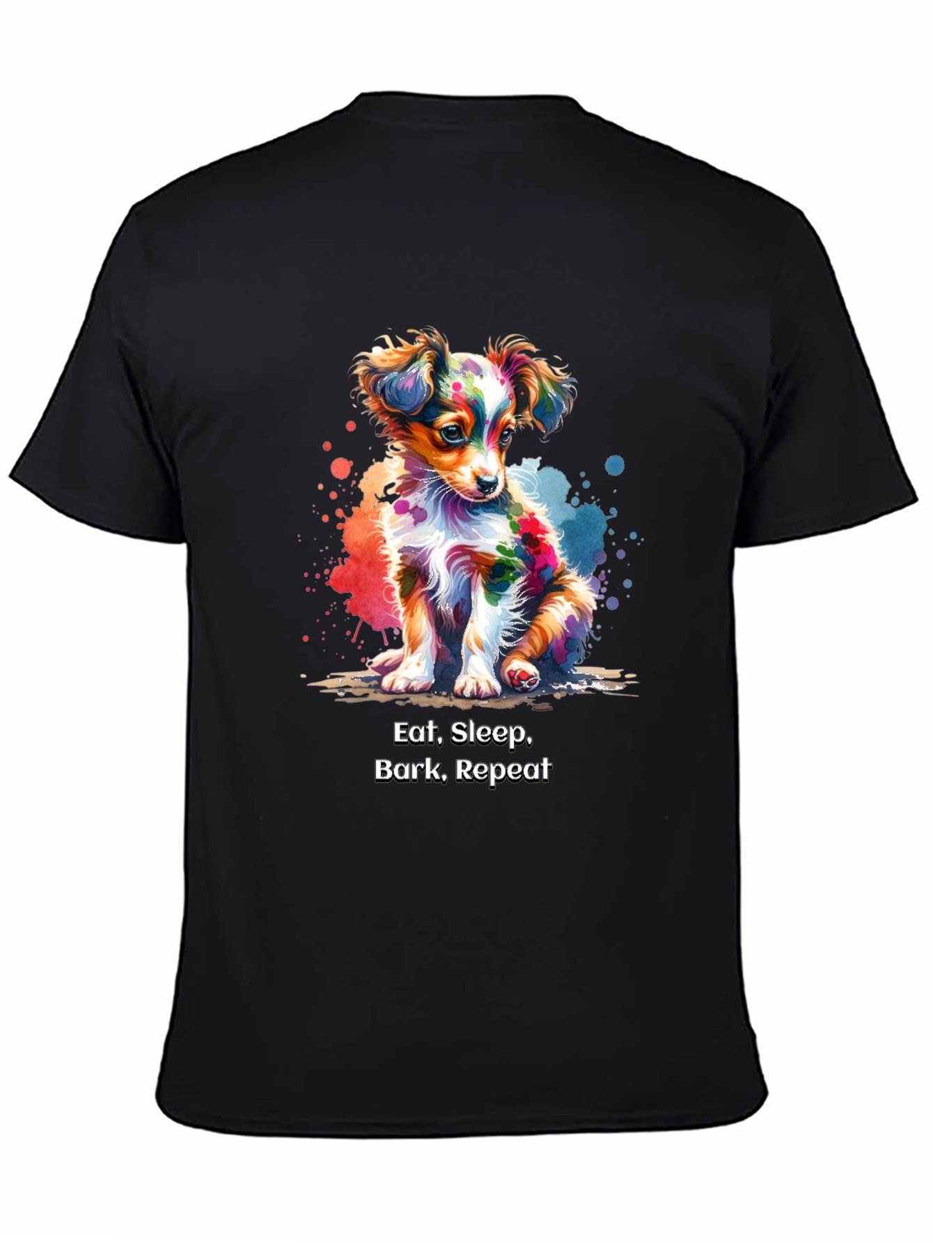 Eat Sleep Bark Repeat Dog T-Shirt