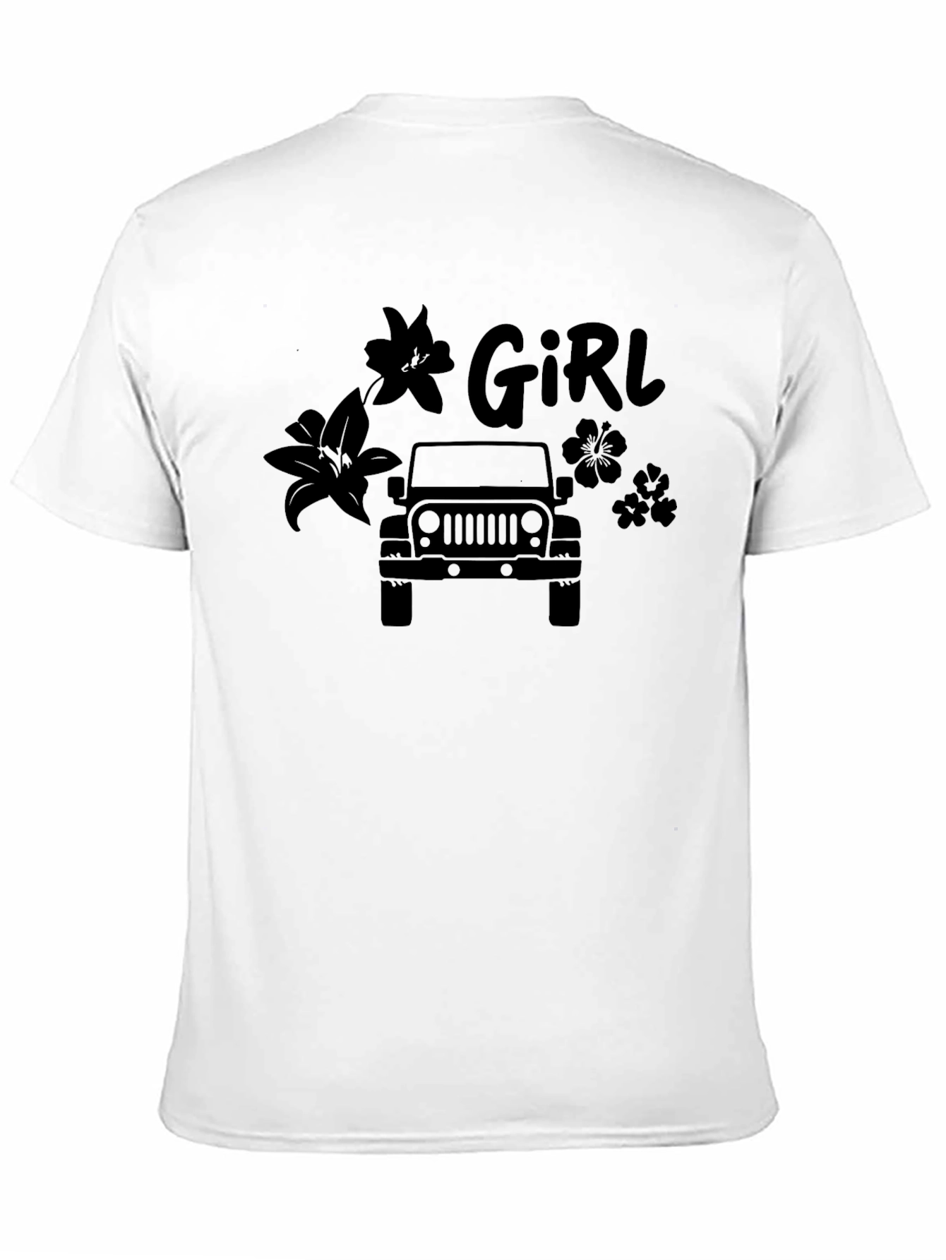 Girl Jeep Graphic Tee - Stylish Off-Road Adventure Shirt
