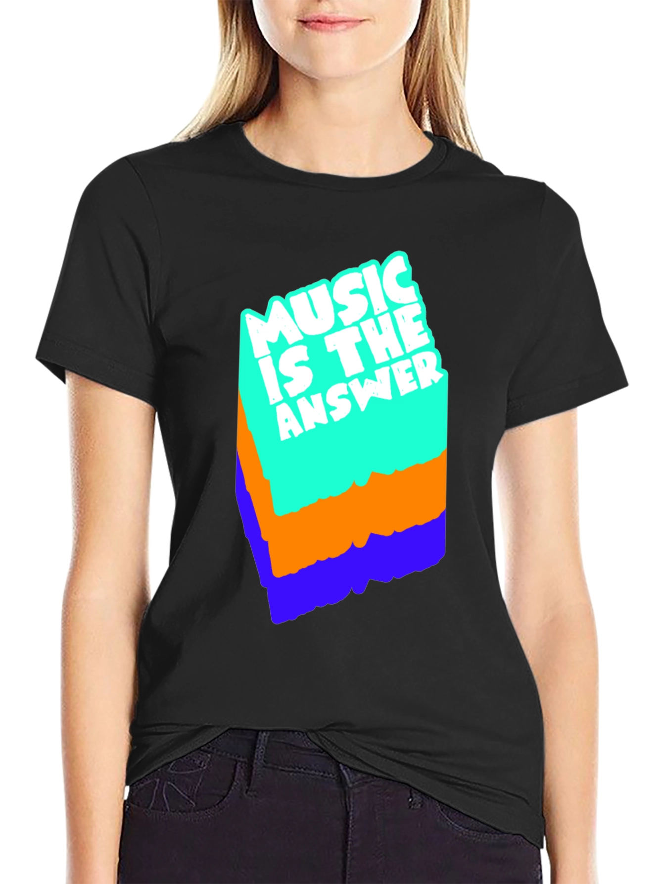 Music Is The Answer Graphic T-Shirt