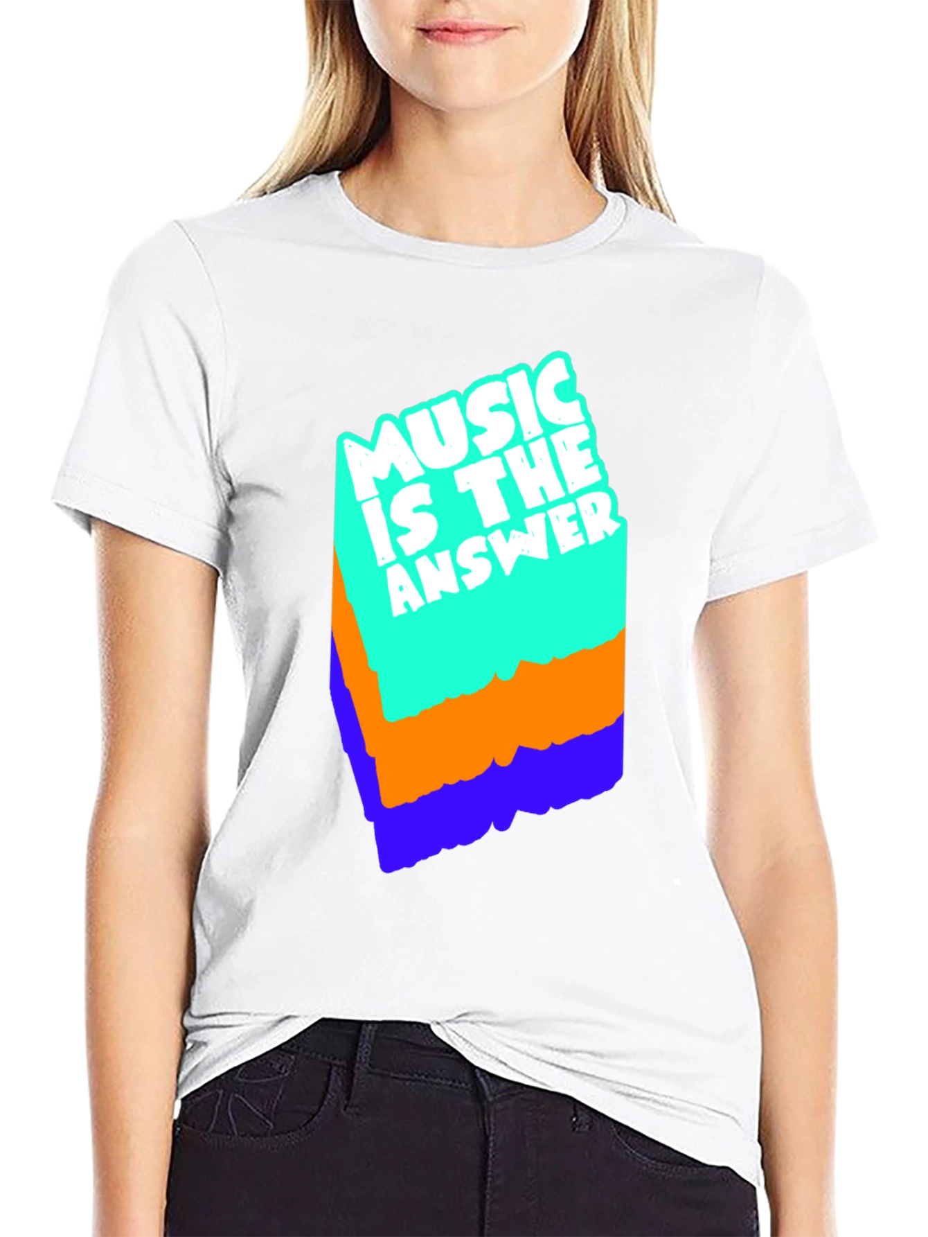 Music Is The Answer Graphic T-Shirt