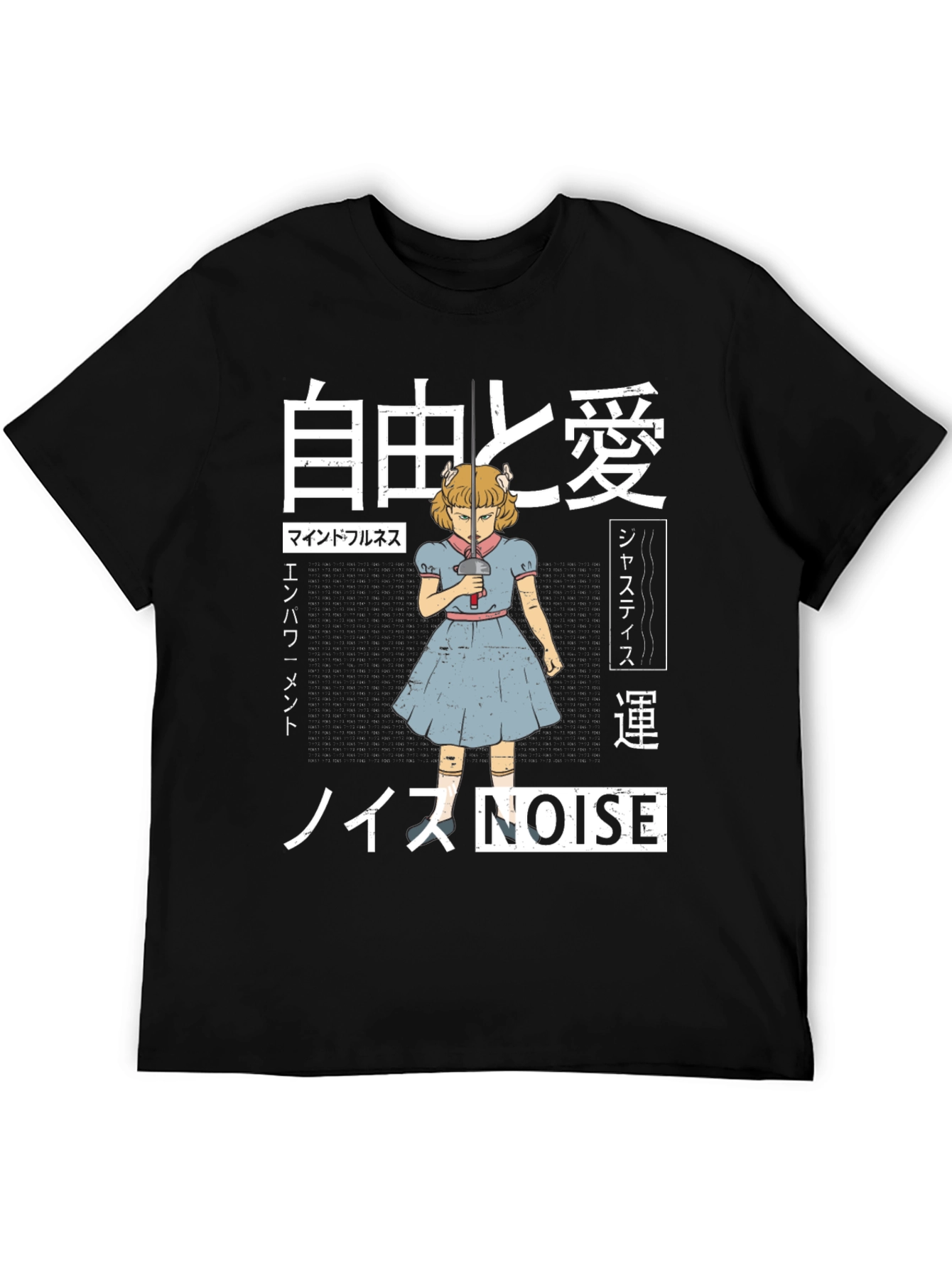 Edgy Anime Girl Graphic T-Shirt