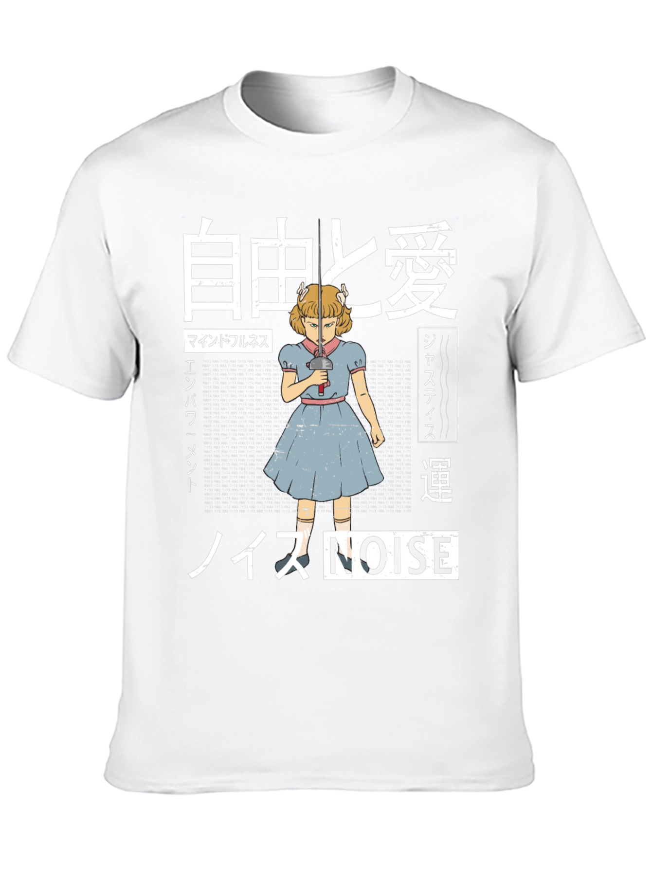 Edgy Anime Girl Graphic T-Shirt