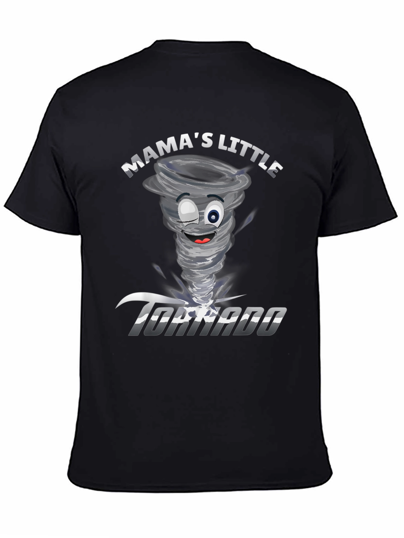 Mamas Little Tornado Graphic Tee - Black