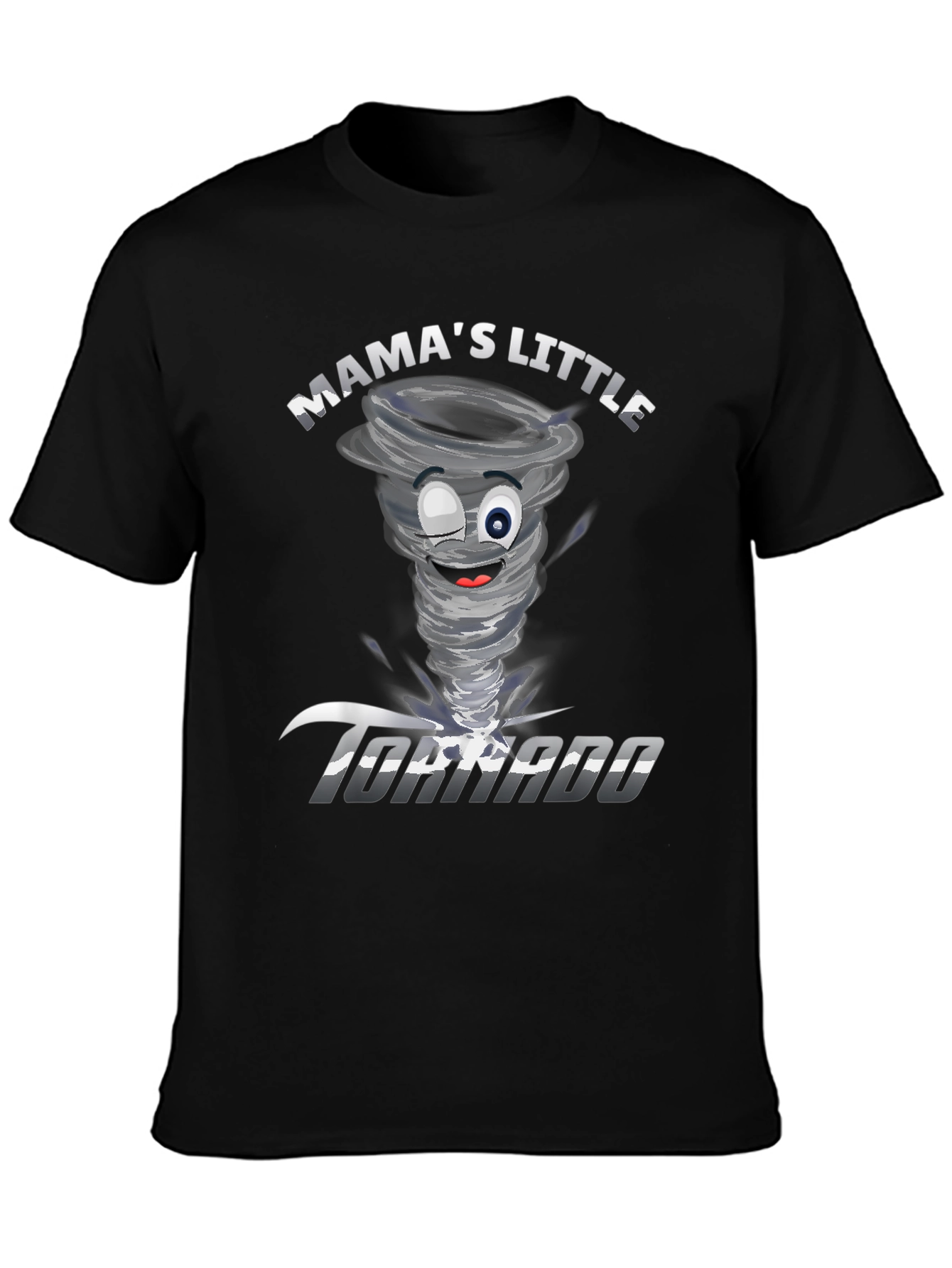 Mamas Little Tornado Graphic Tee - Black