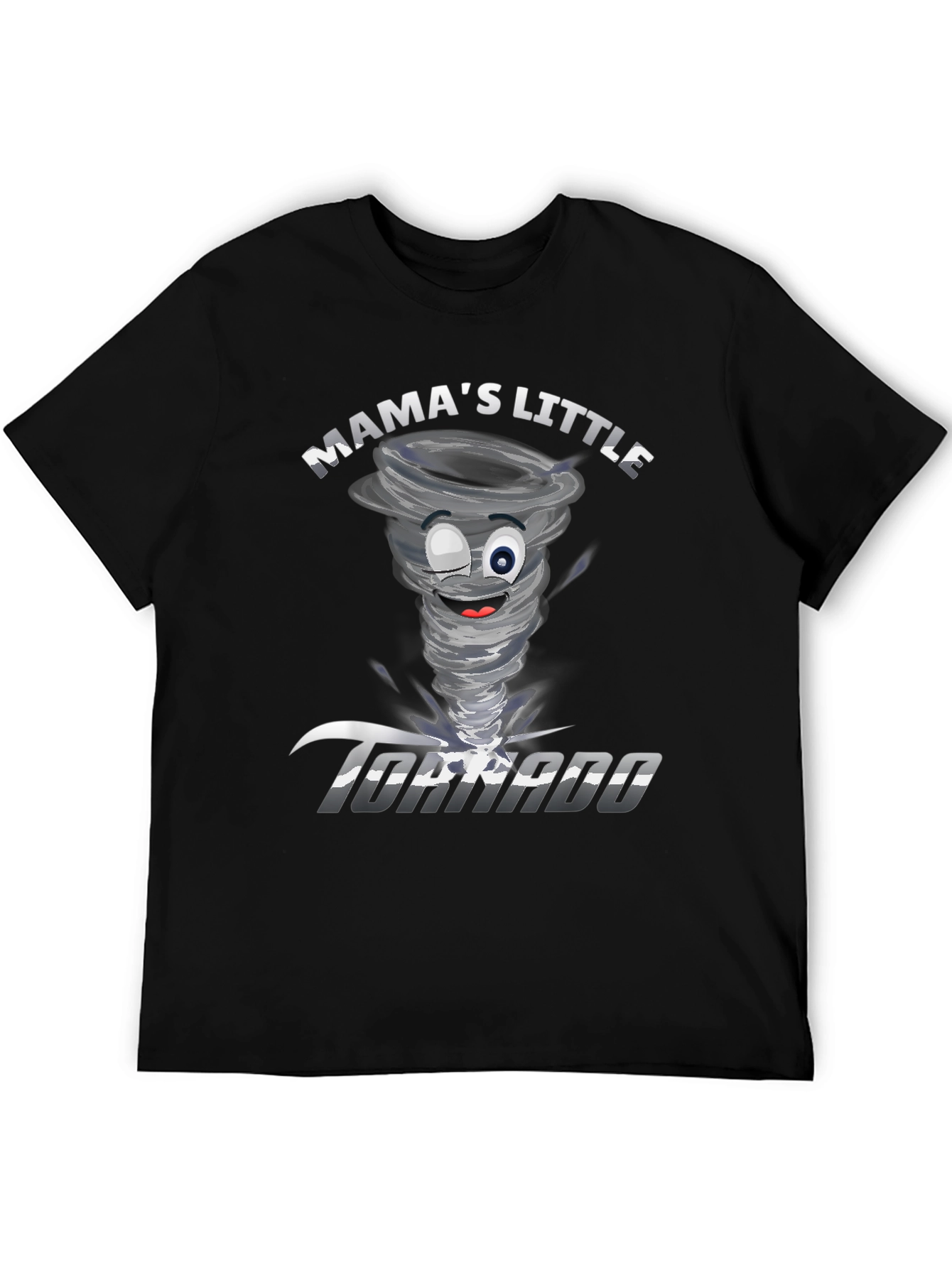 Mamas Little Tornado Graphic Tee - Black
