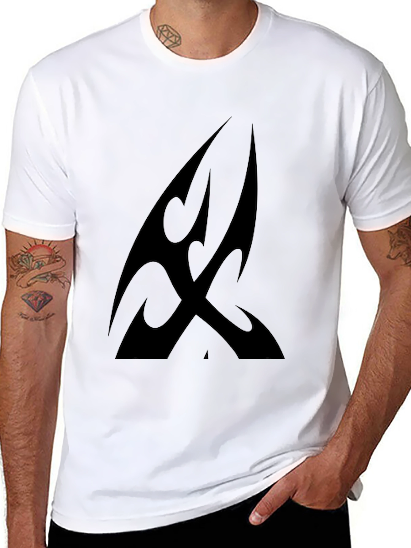 Tribal Graphic Black T-Shirt