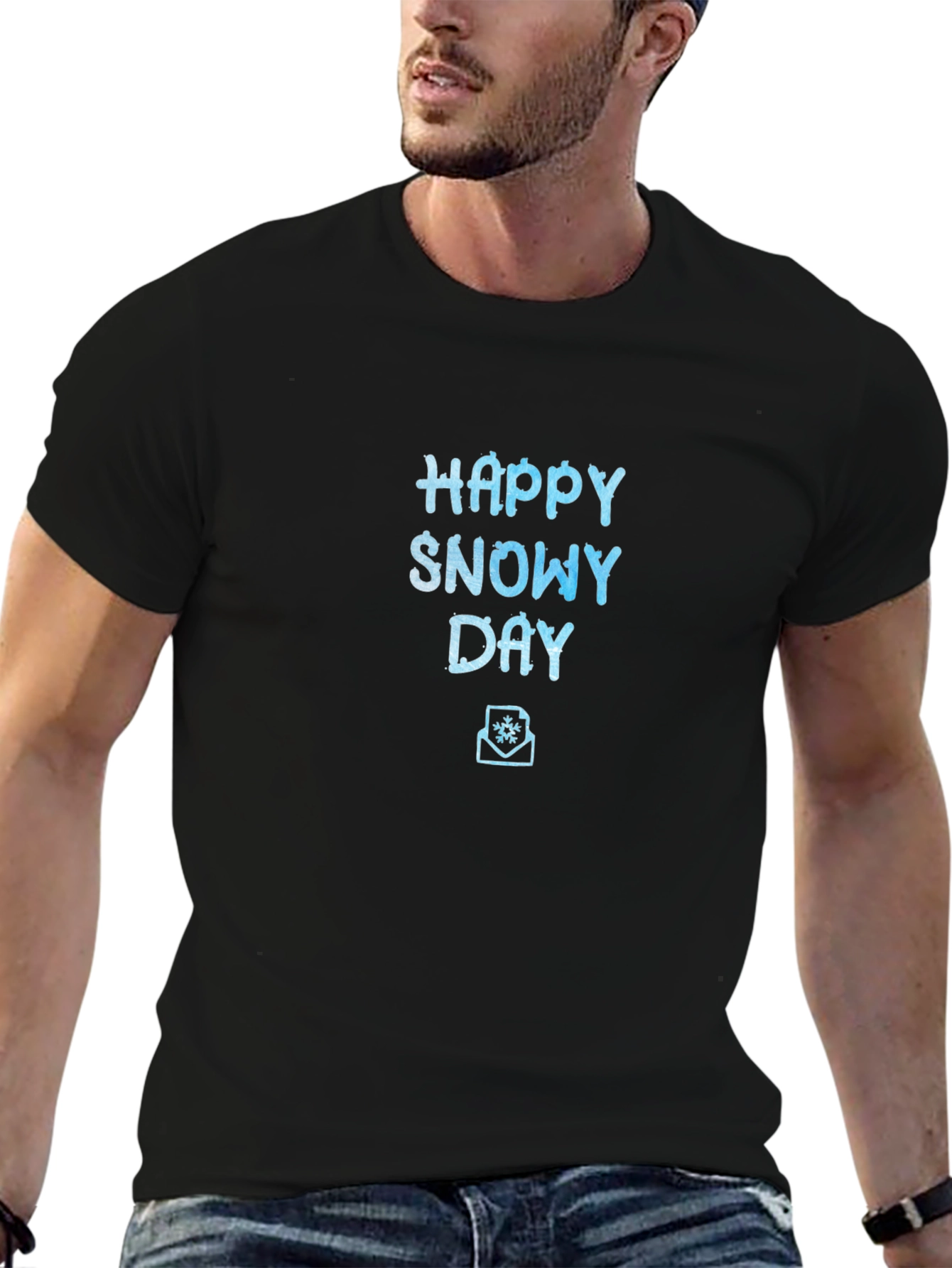 Happy Snowy Day Graphic T-Shirt