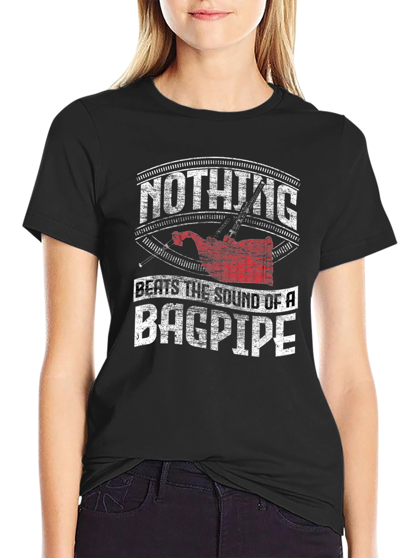 Nothing Beats the Sound of Bagpipe Graphic T-Shirt