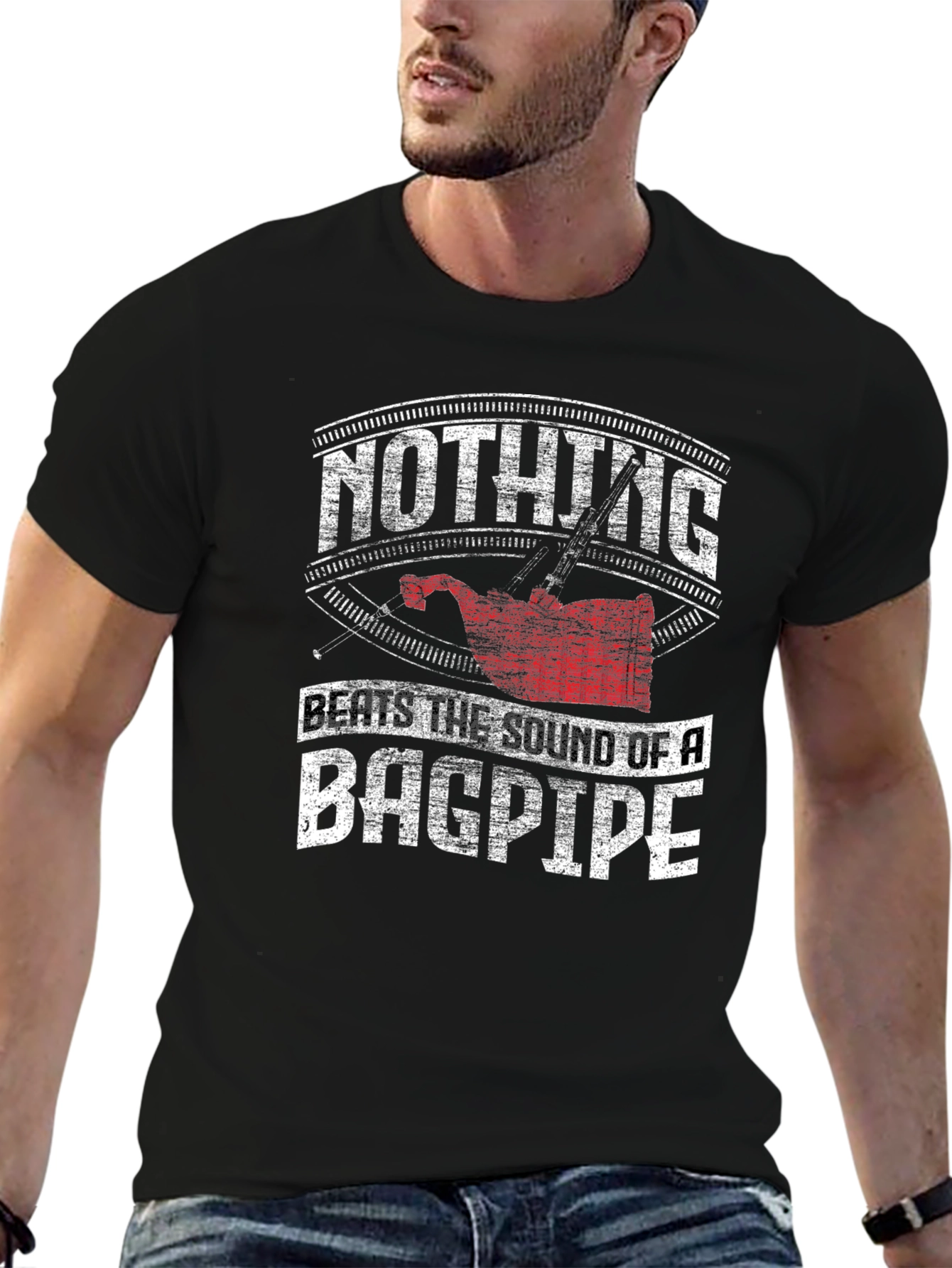 Nothing Beats the Sound of Bagpipe Graphic T-Shirt