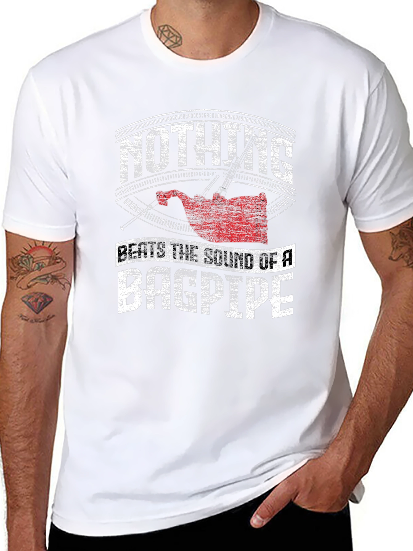 Nothing Beats the Sound of Bagpipe Graphic T-Shirt