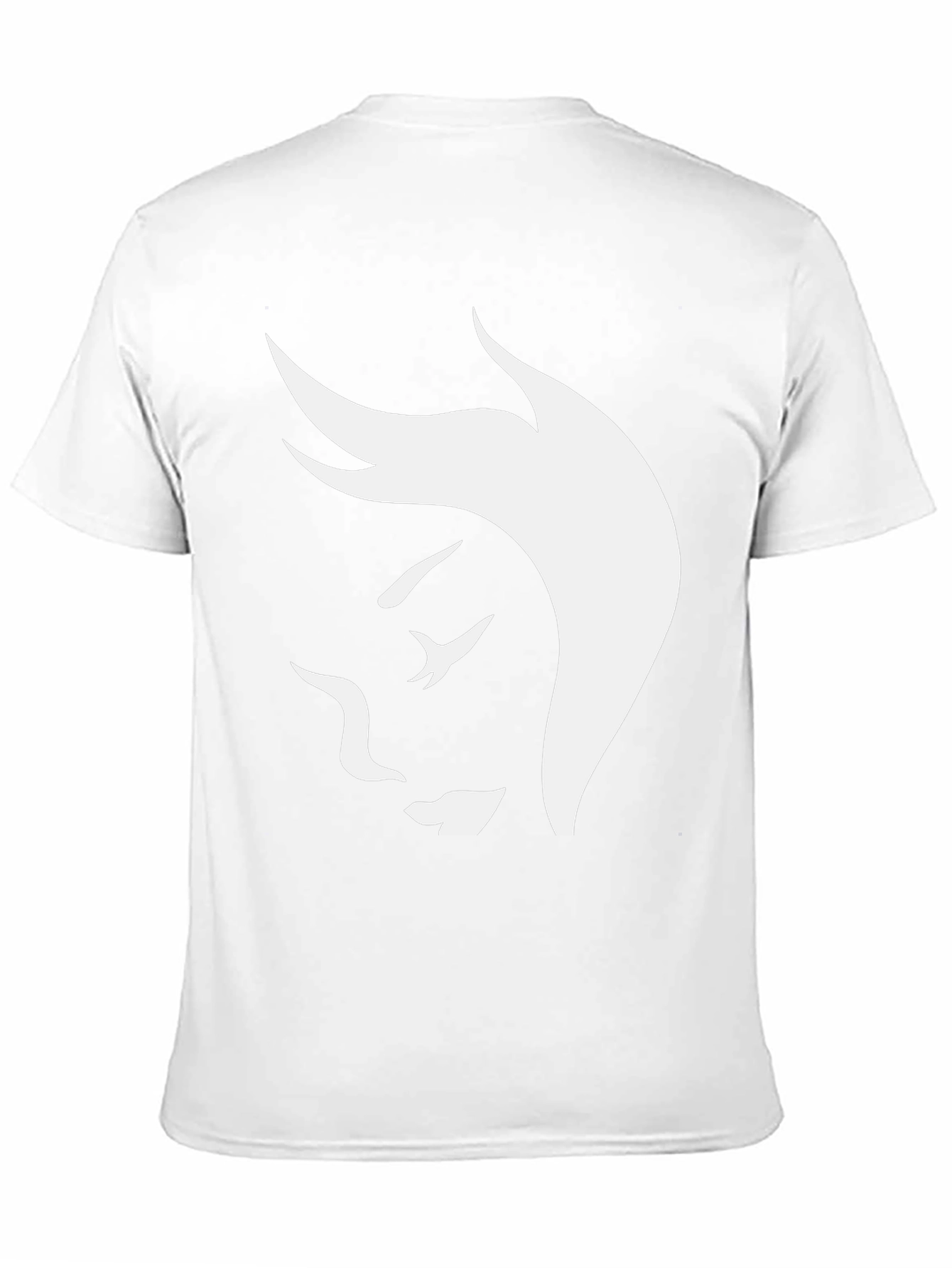 Abstract Face Graphic Tee - Stylish Black T-Shirt