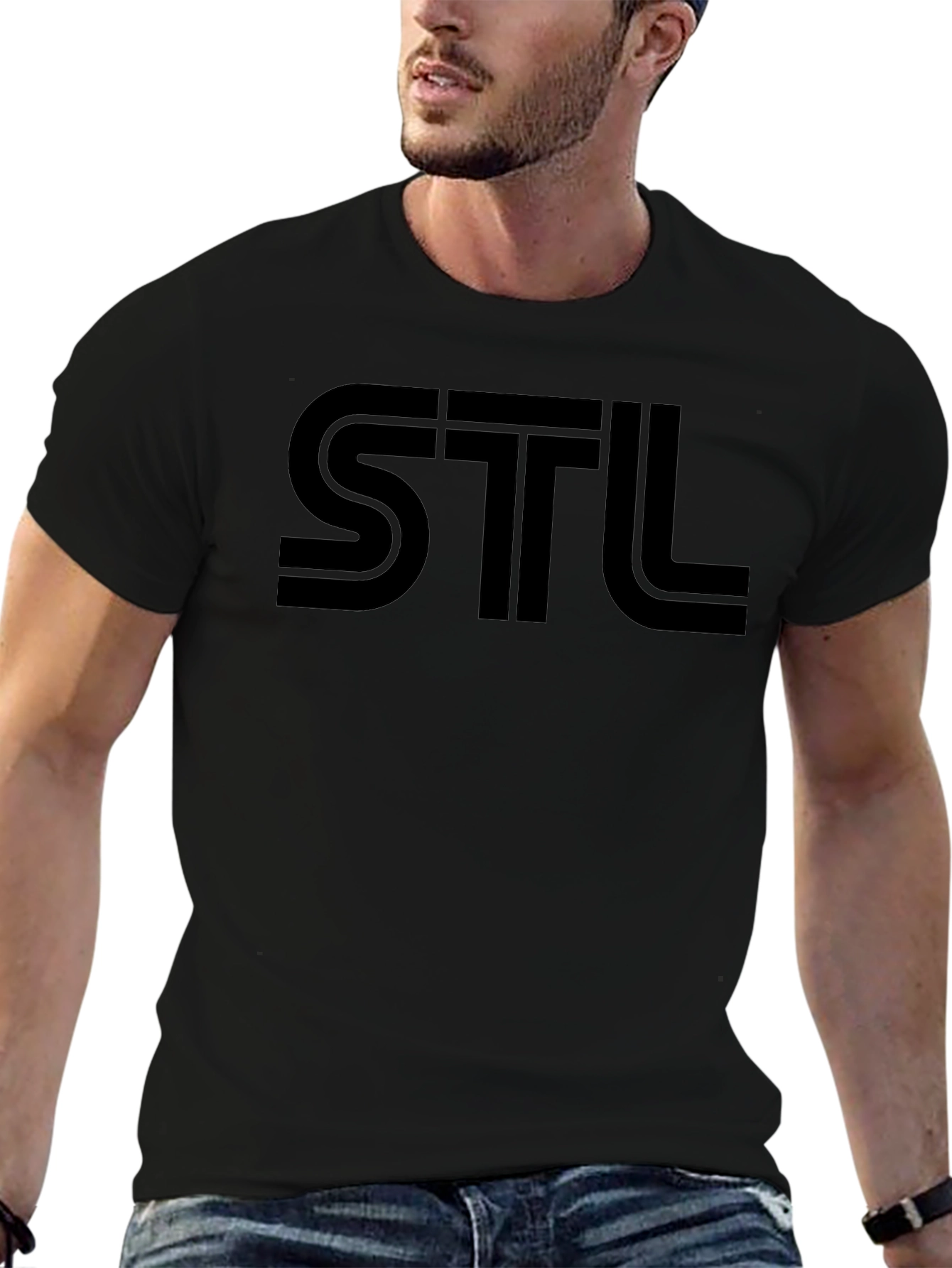 STL Graphic T-Shirt - Casual Short Sleeve Tee