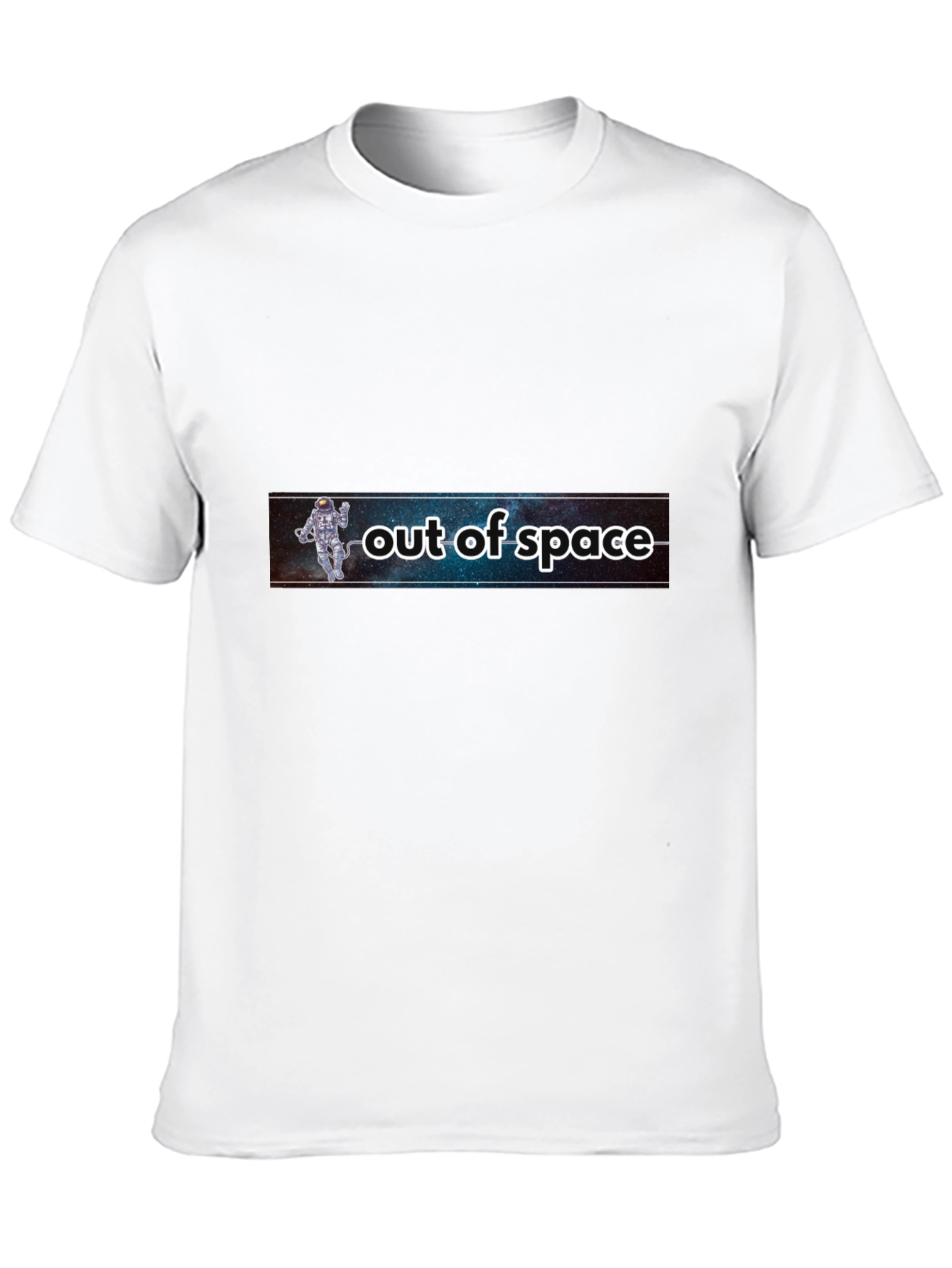 Out of Space Graphic Tee - Black Astronaut Design