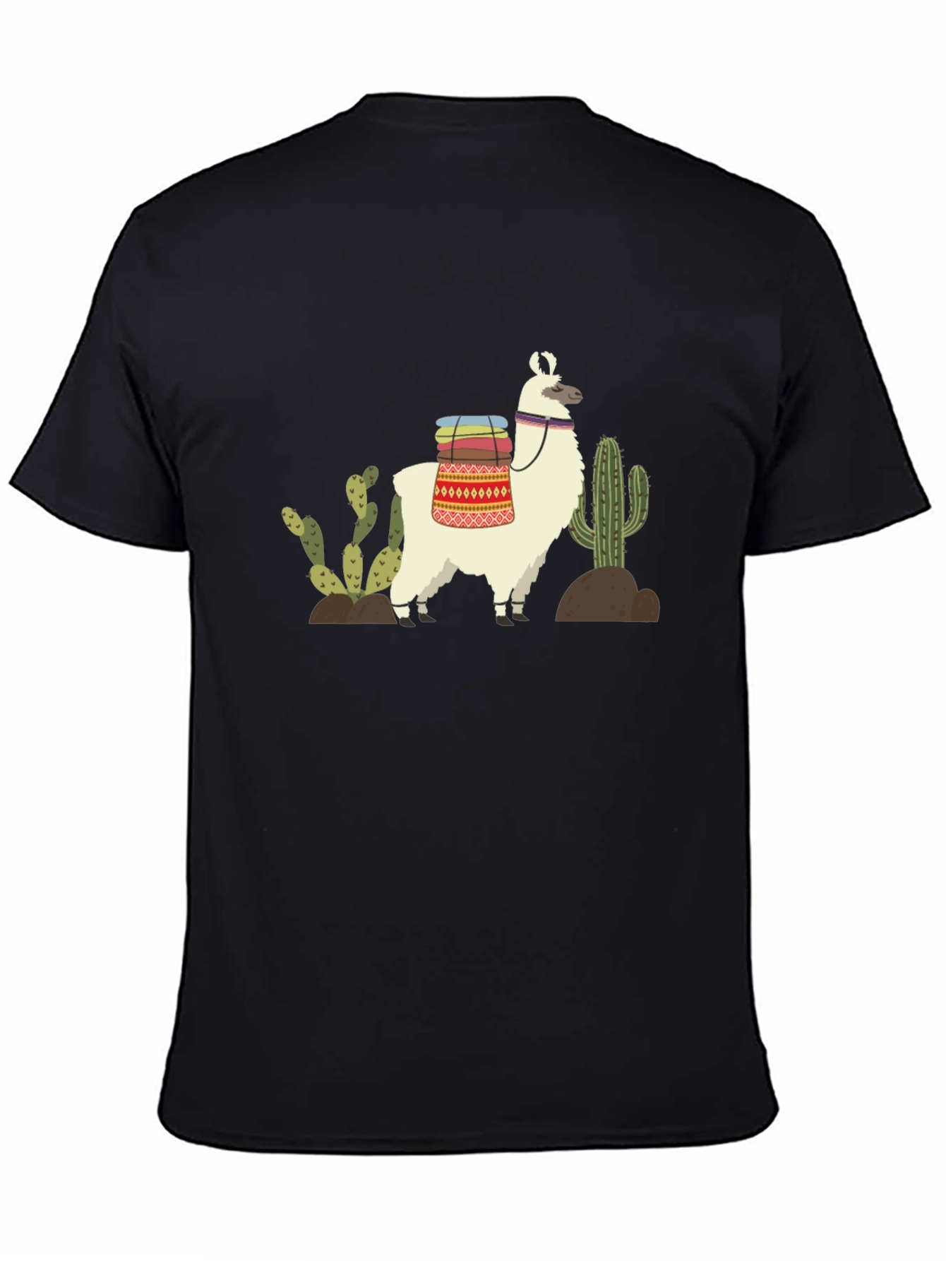 Llama Cactus Graphic T-Shirt - Desert Vibes