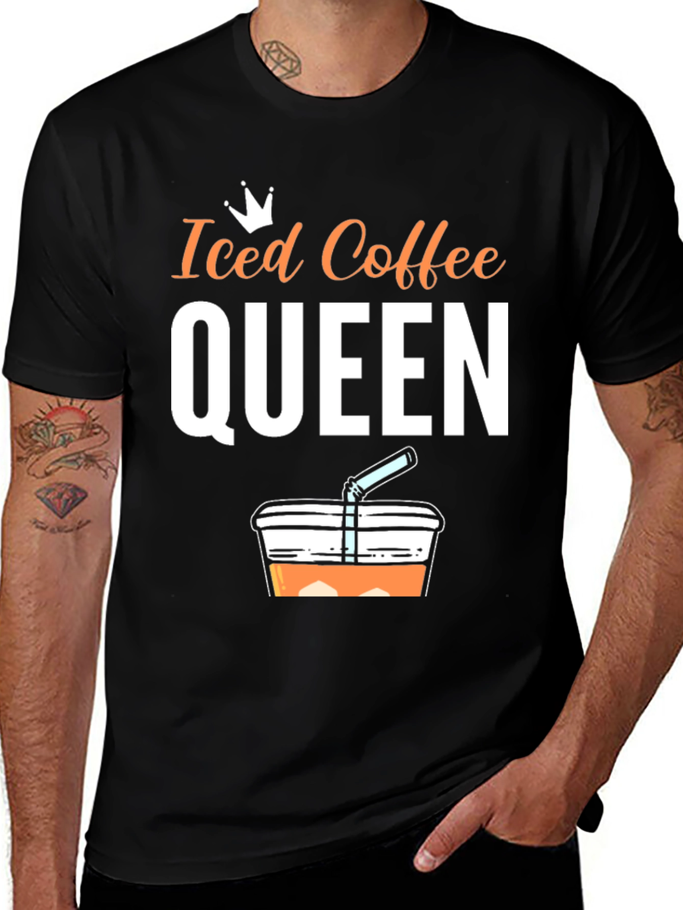 Iced Coffee Queen Graphic Tee