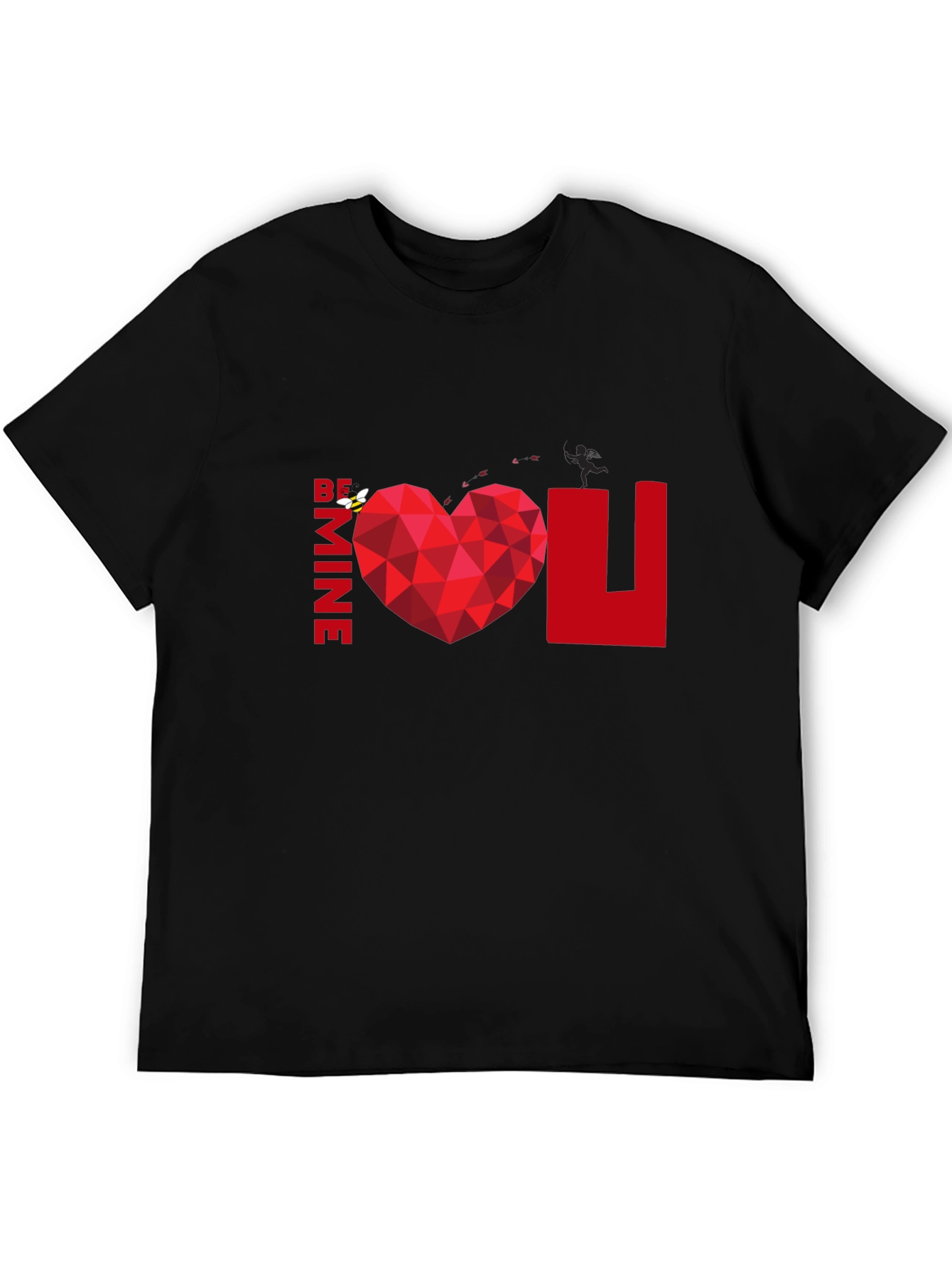 Be Mine Heart Graphic Tee - Valentines Day