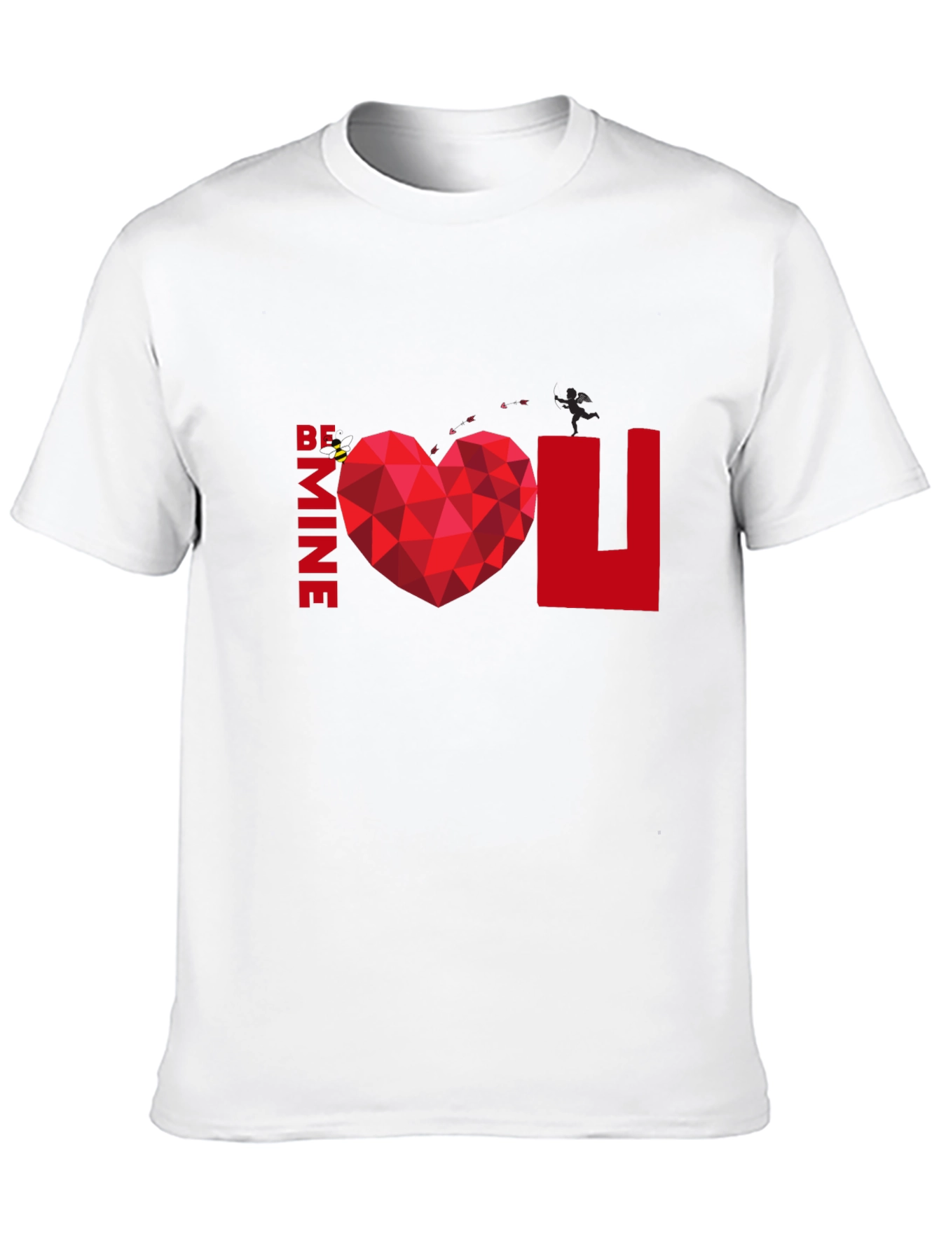 Be Mine Heart Graphic Tee - Valentines Day