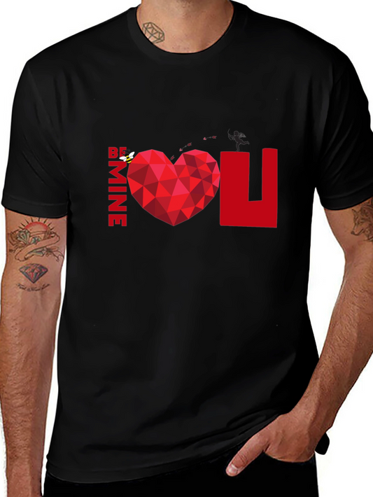 Be Mine Heart Graphic Tee - Valentines Day